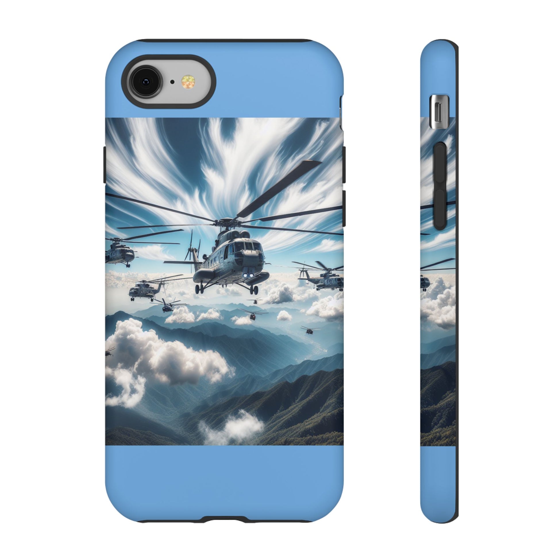 Tough Cases - Helicopter Design Phone Case, Military Style Cover, Unique Gift for Aviation Lovers, Durable Phone Protector, Hobbyist [...]