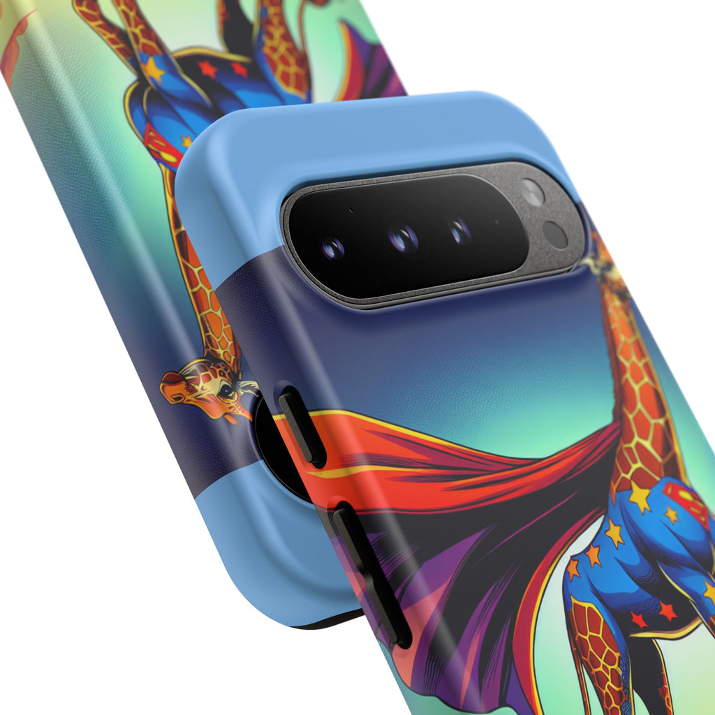 Superhero Giraffe Phone Case | Tough Cases, Unique Gifts, Animal Lover Accessories, Fun Tech Protectors, Cute Phone Covers, Birthday Gift
