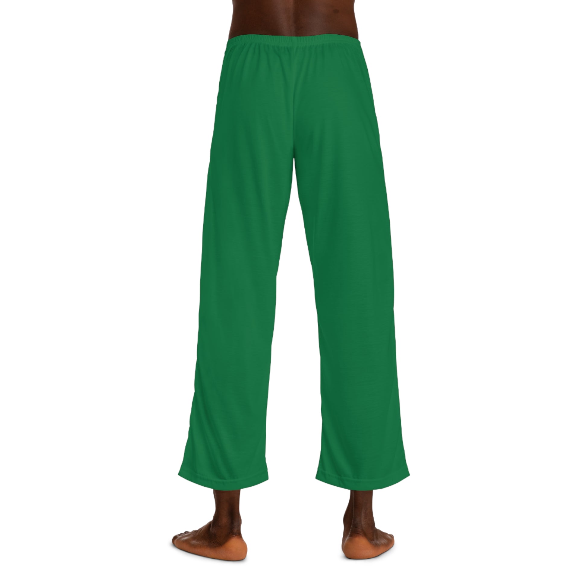 Relaxing Men's Pajama Pants - Cozy Loungewear for Home, Perfect for Sleep, Relaxation, Gifts, and Holidays, Green Abstract Design