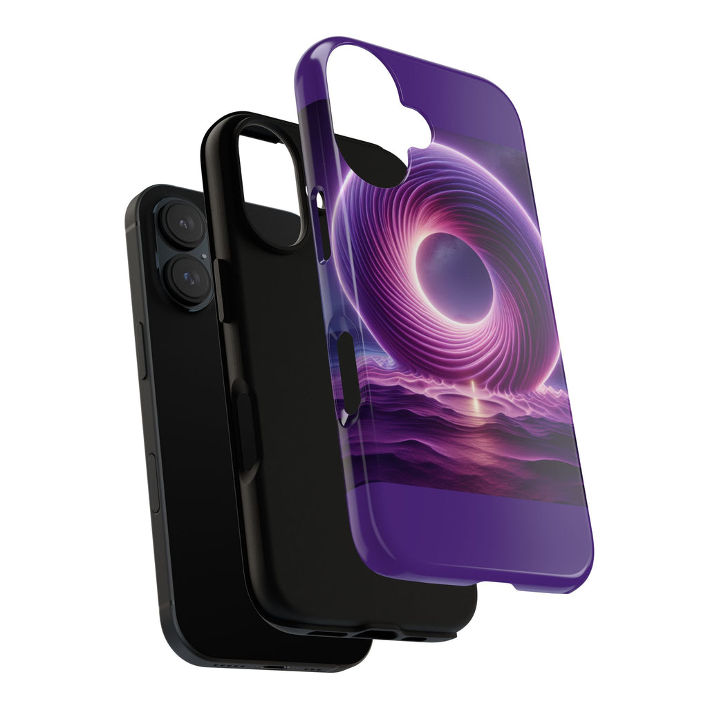 Colorful Phone Case with Swirling Design, Tough Phone Cover, Cosmic Phone Protector, Unique Gift for Tech Lovers, Stylish Smartphone Shell