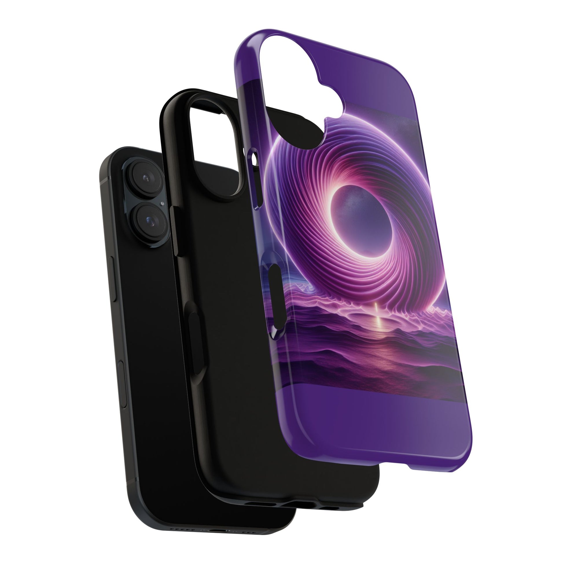 Colorful Phone Case with Swirling Design, Tough Phone Cover, Cosmic Phone Protector, Unique Gift for Tech Lovers, Stylish Smartphone Shell