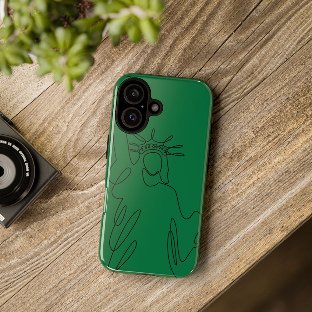 Stylish Phone Case with Statue of Liberty Design, Tough Cases for iPhone, Unique Gift for Travelers, Green Phone Cover, Artistic Cell [...]
