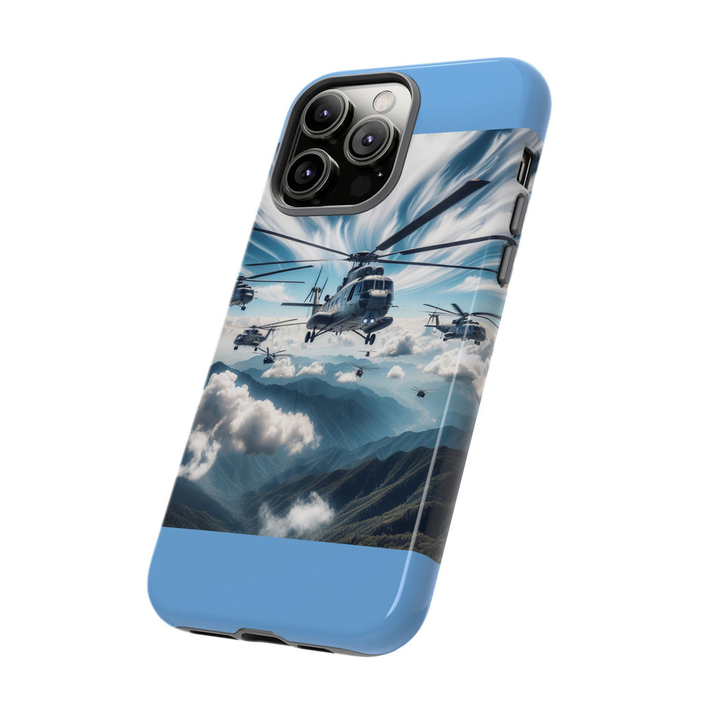 Tough Cases - Helicopter Design Phone Case, Military Style Cover, Unique Gift for Aviation Lovers, Durable Phone Protector, Hobbyist [...]