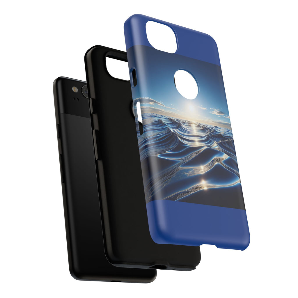 Ocean Wave Phone Case, Tough Phone Cover, Stylish Cell Case, Gift for Beach Lovers, Customizable Phone Accessory