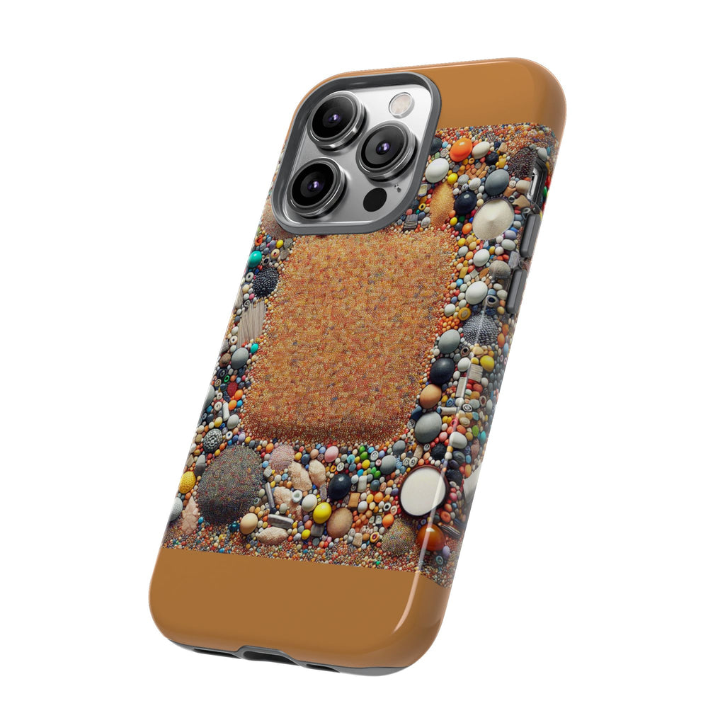 Colorful Phone Case with Unique Texture, Tough Case, Phone Accessory, Trendy Design, Gift for Tech Lovers, Durable Protection