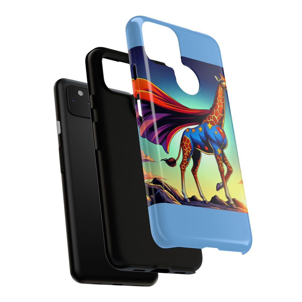 Superhero Giraffe Phone Case | Tough Cases, Unique Gifts, Animal Lover Accessories, Fun Tech Protectors, Cute Phone Covers, Birthday Gift