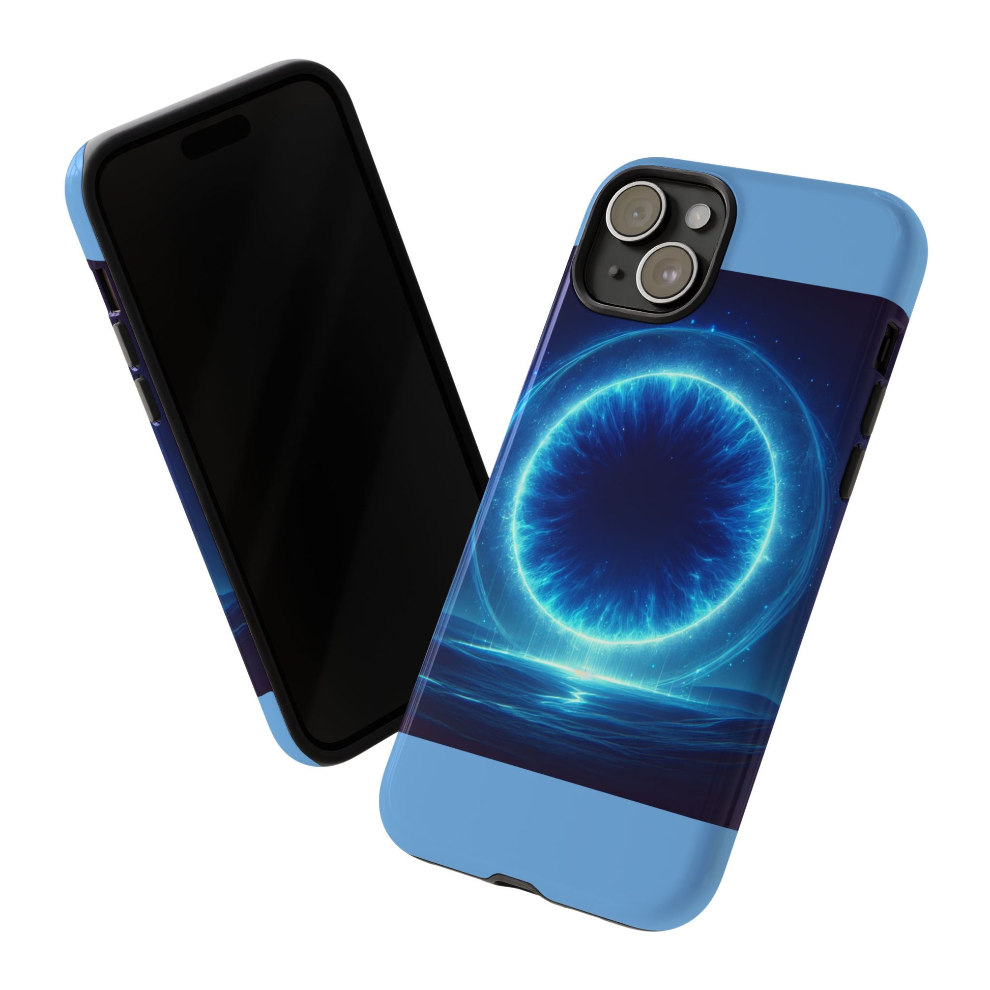 Blue Galaxy Phone Case, Tough Phone Cover, Cosmic Protection Case, Space Design, Gift for Space Lovers