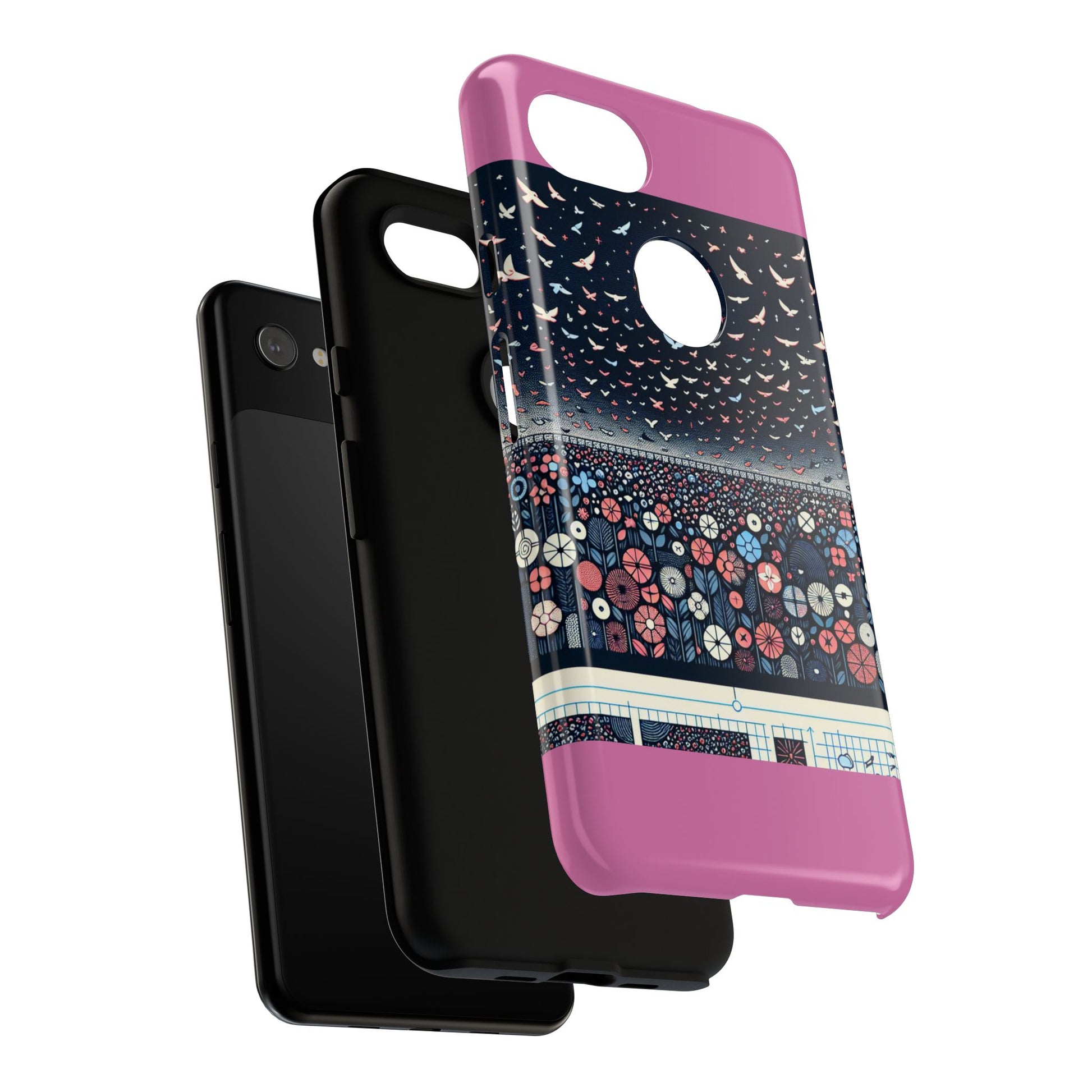 Floral Phone Case, Tough Cases for iPhone, Nature-Inspired Design, Gift for Her, Stylish Protection, Trending Accessory