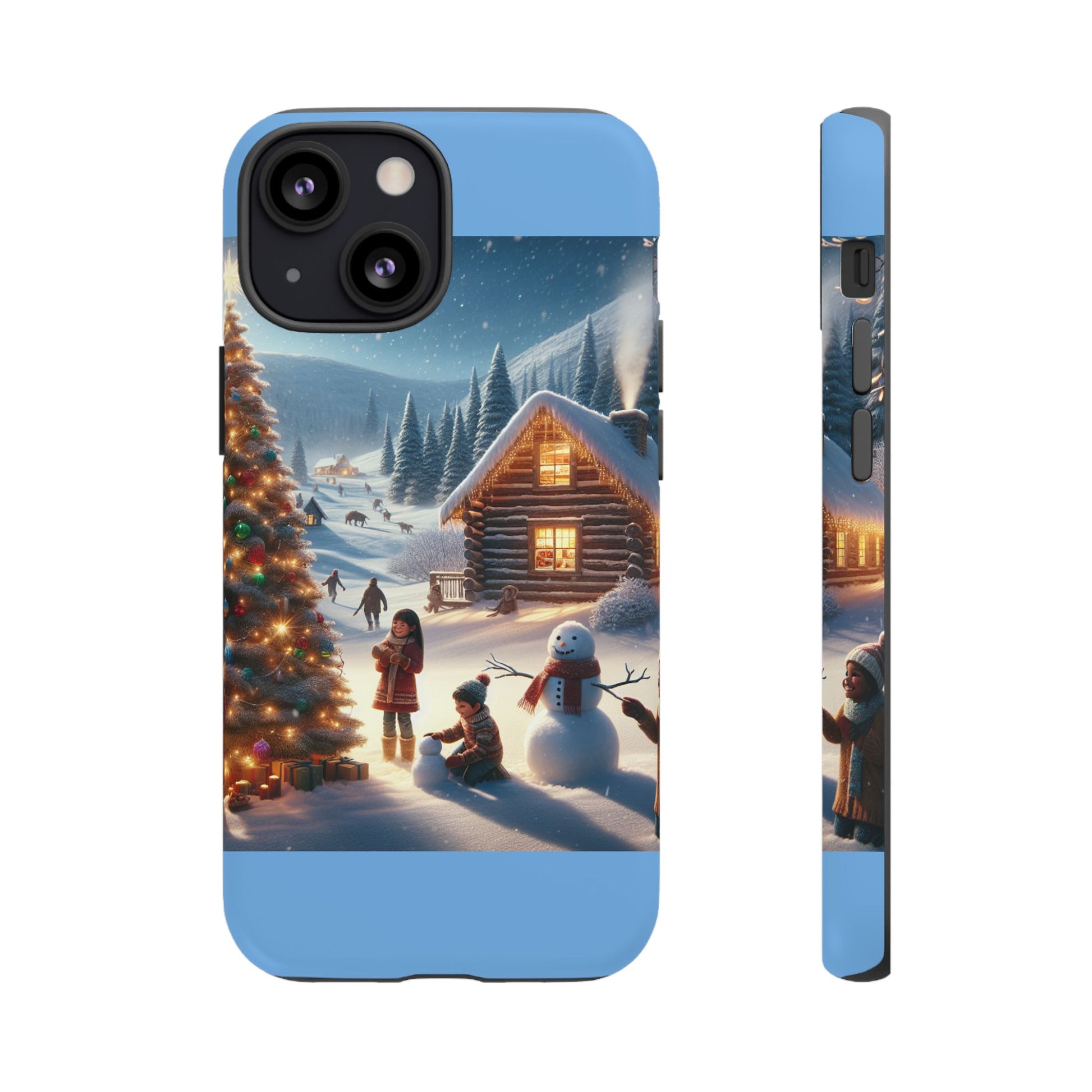Winter Wonderland Phone Case, Holiday Gift for Him/Her, Cute Christmas Phone Cover, Unique Winter Scene Case, Festive Tech Accessories