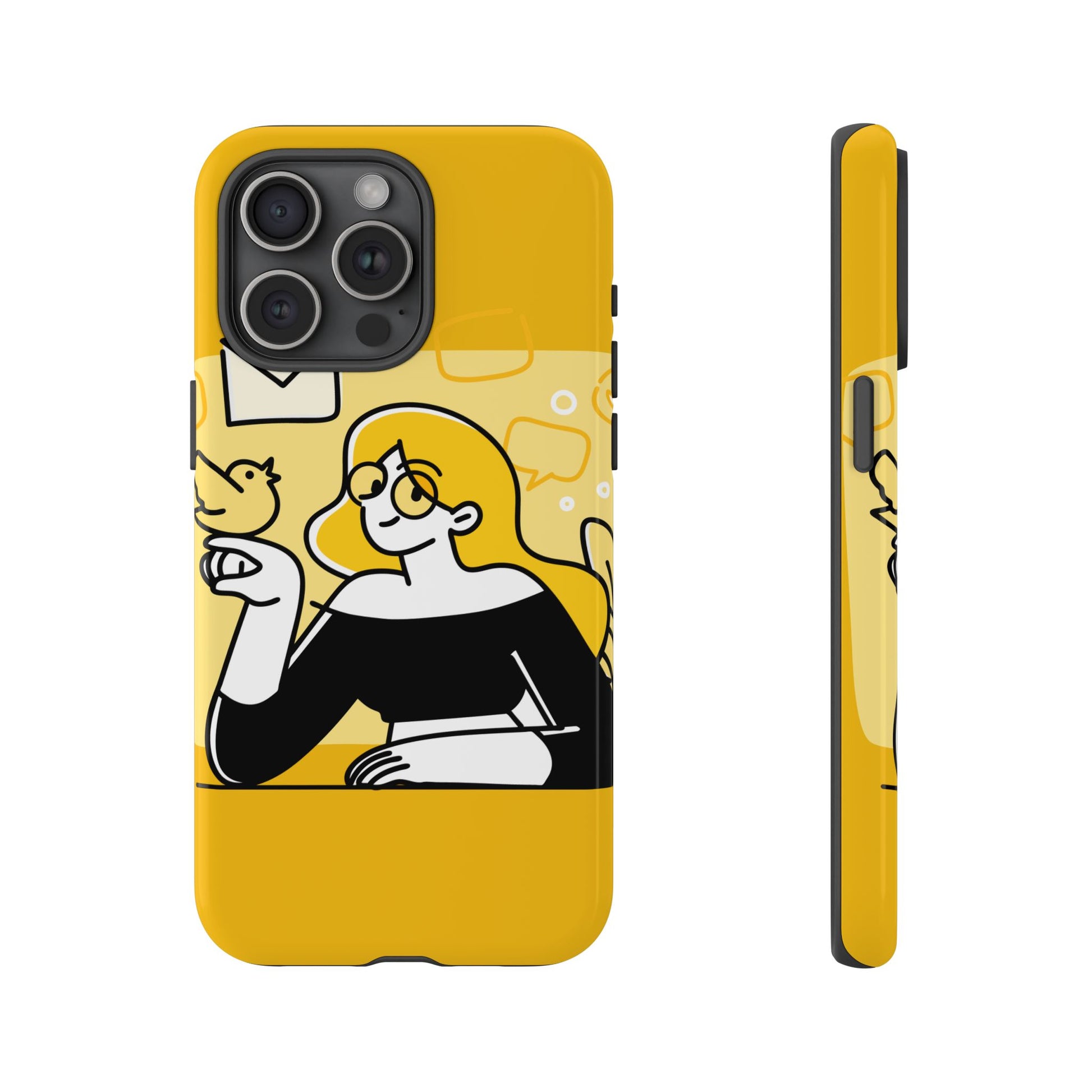 Chic Phone Case with Playful Design, Smartphone Cover, Unique Gift, Trendy Accessory, Eco-Friendly Case
