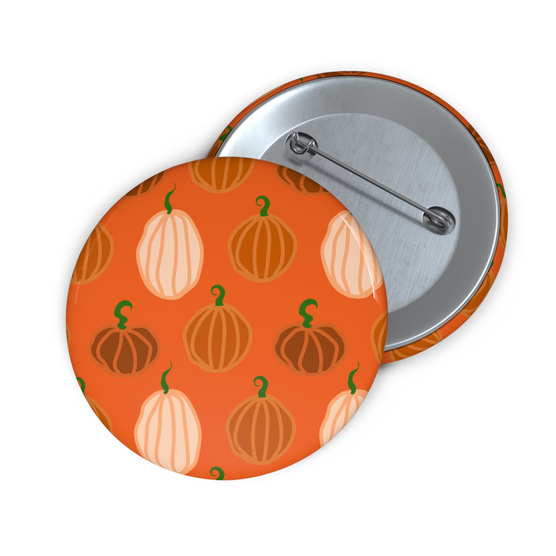 Custom Pumpkin Pin Buttons - Fall Accessories, Halloween Decor, Gift for Friends, Cute Badges, Seasonal Fashion
