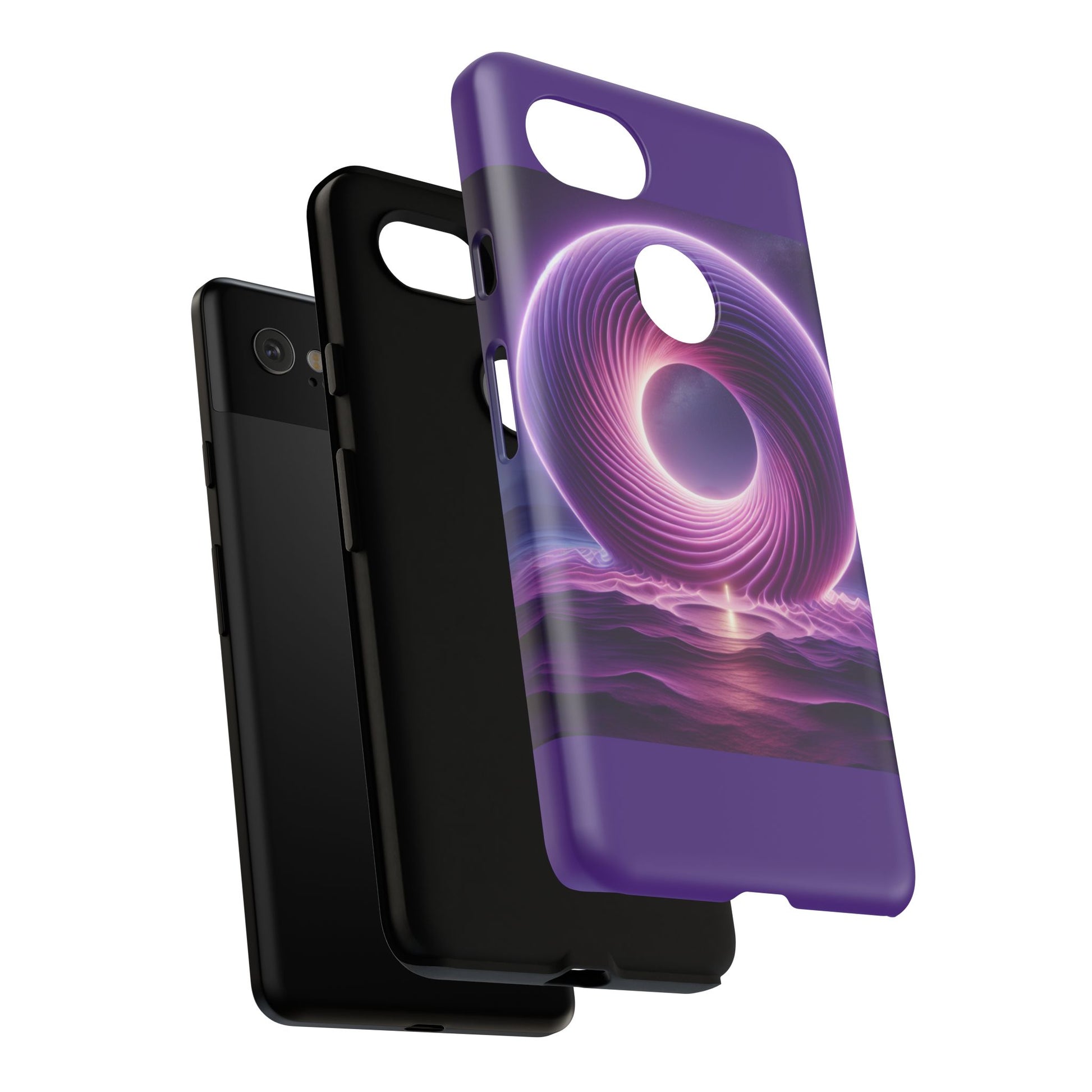 Colorful Phone Case with Swirling Design, Tough Phone Cover, Cosmic Phone Protector, Unique Gift for Tech Lovers, Stylish Smartphone Shell