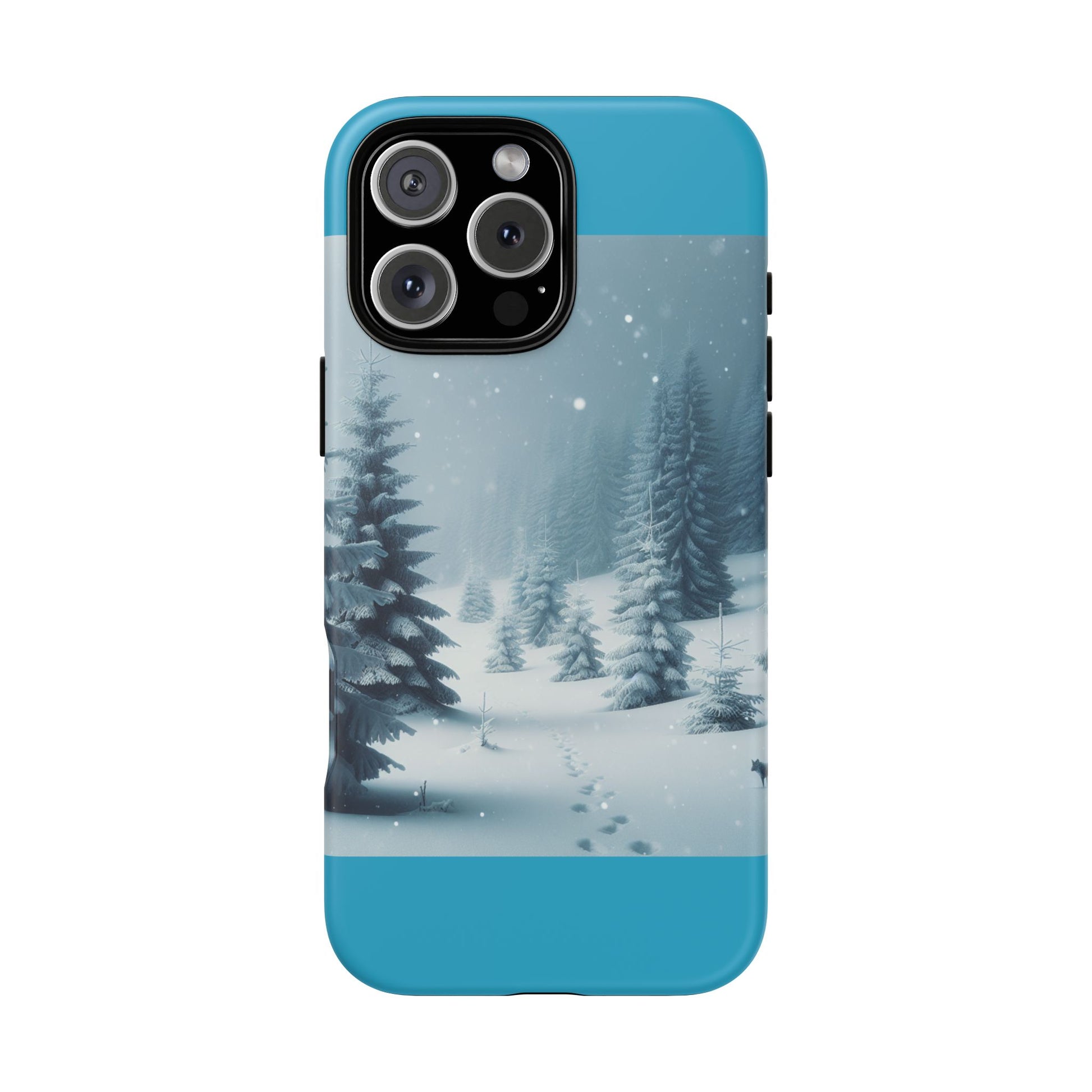 Winter Forest Phone Case, Tough Cases for iPhone, Snowy Landscape Design, Nature Lover Gift, Holiday Accessories