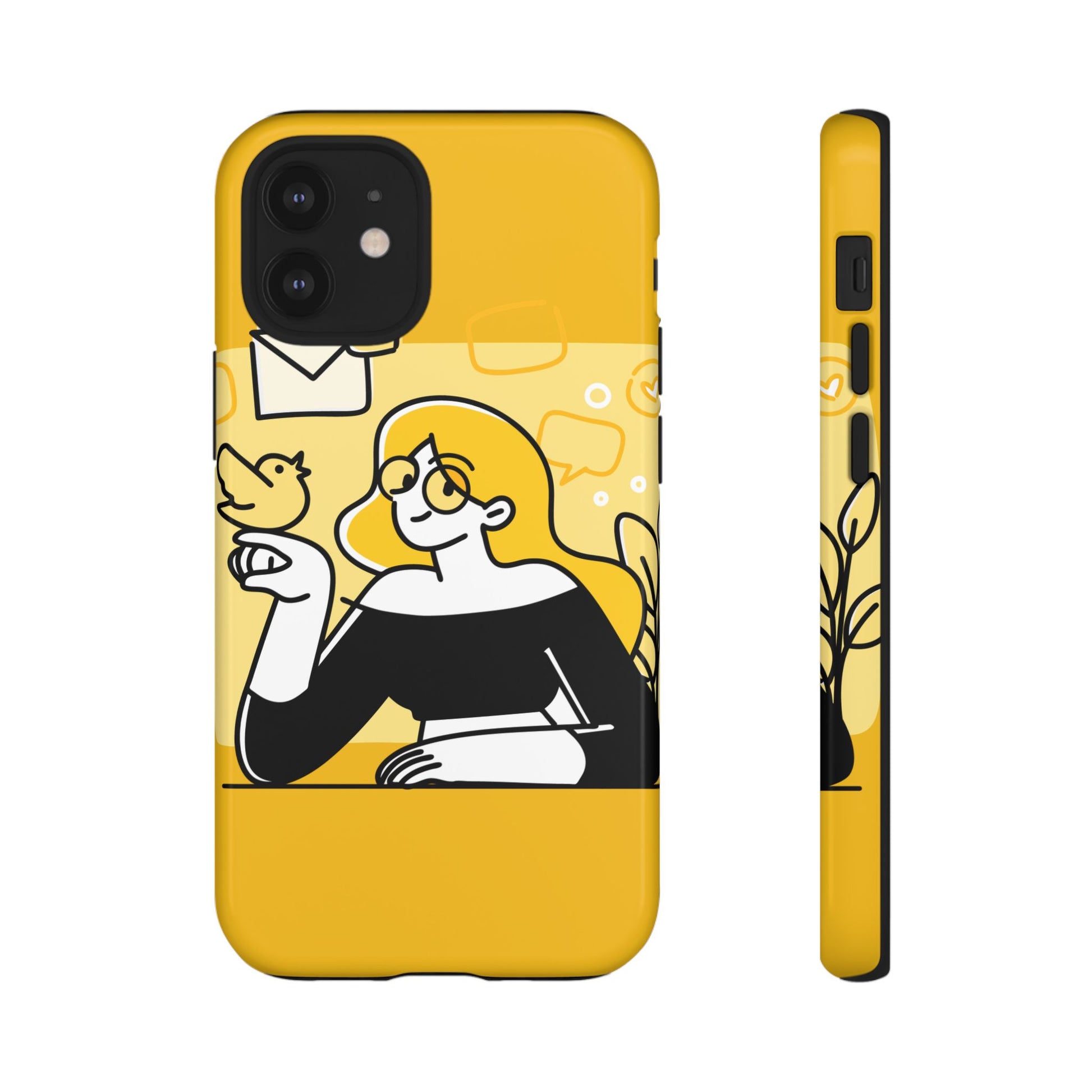 Chic Phone Case with Playful Design, Smartphone Cover, Unique Gift, Trendy Accessory, Eco-Friendly Case