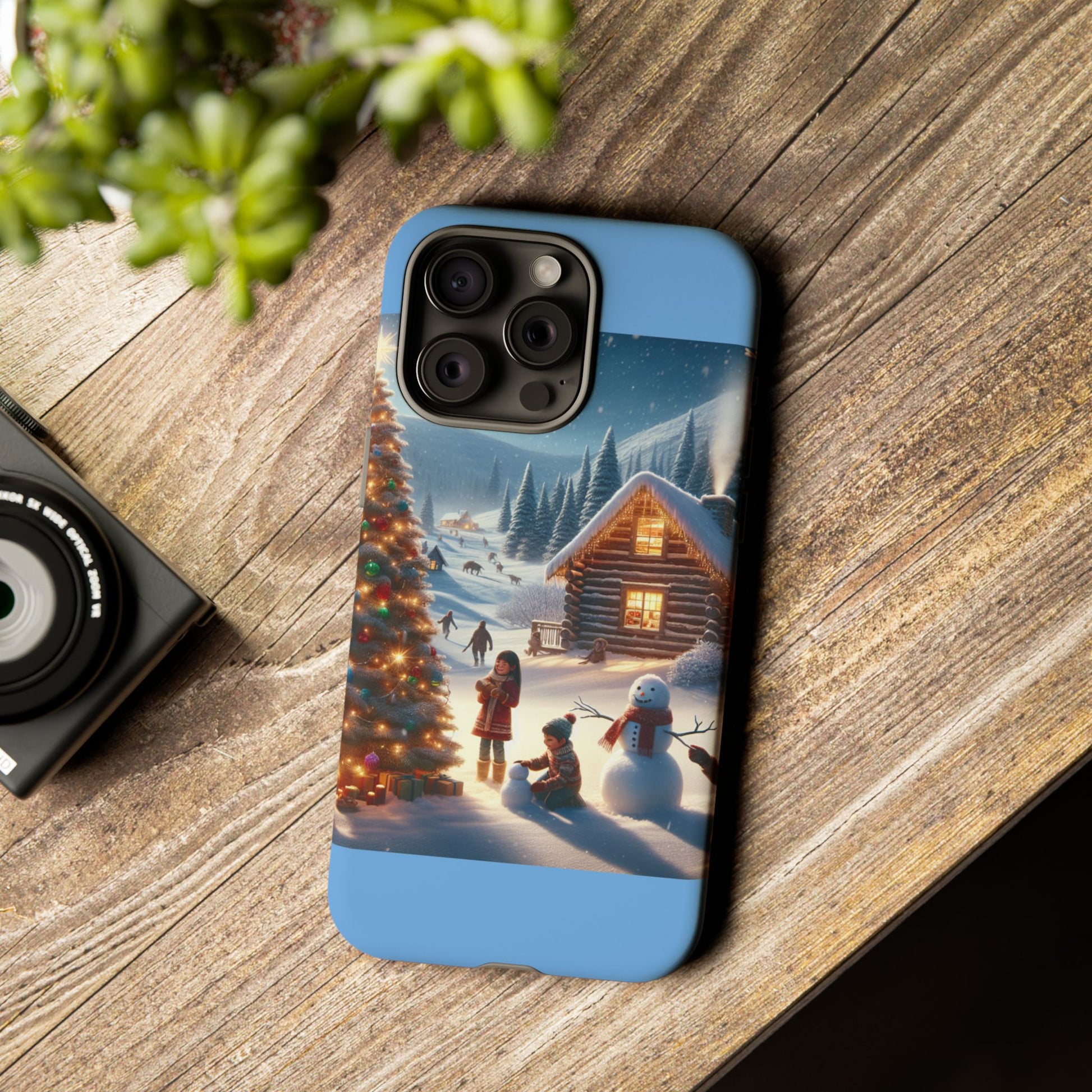 Winter Wonderland Phone Case, Holiday Gift for Him/Her, Cute Christmas Phone Cover, Unique Winter Scene Case, Festive Tech Accessories