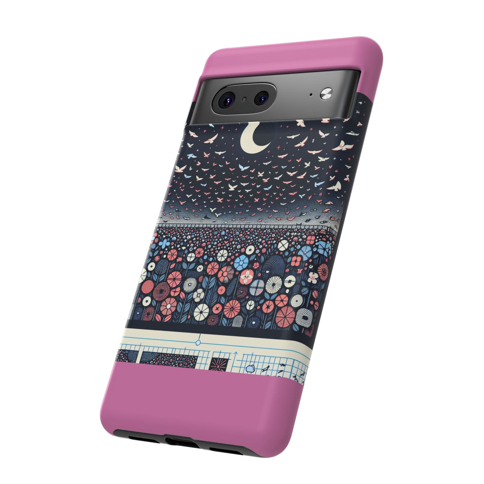 Floral Phone Case, Tough Cases for iPhone, Nature-Inspired Design, Gift for Her, Stylish Protection, Trending Accessory