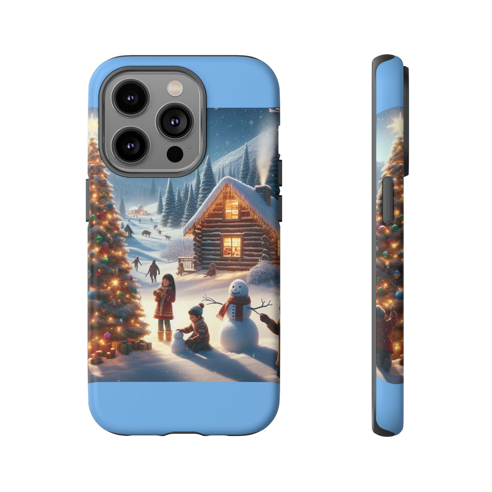 Winter Wonderland Phone Case, Holiday Gift for Him/Her, Cute Christmas Phone Cover, Unique Winter Scene Case, Festive Tech Accessories