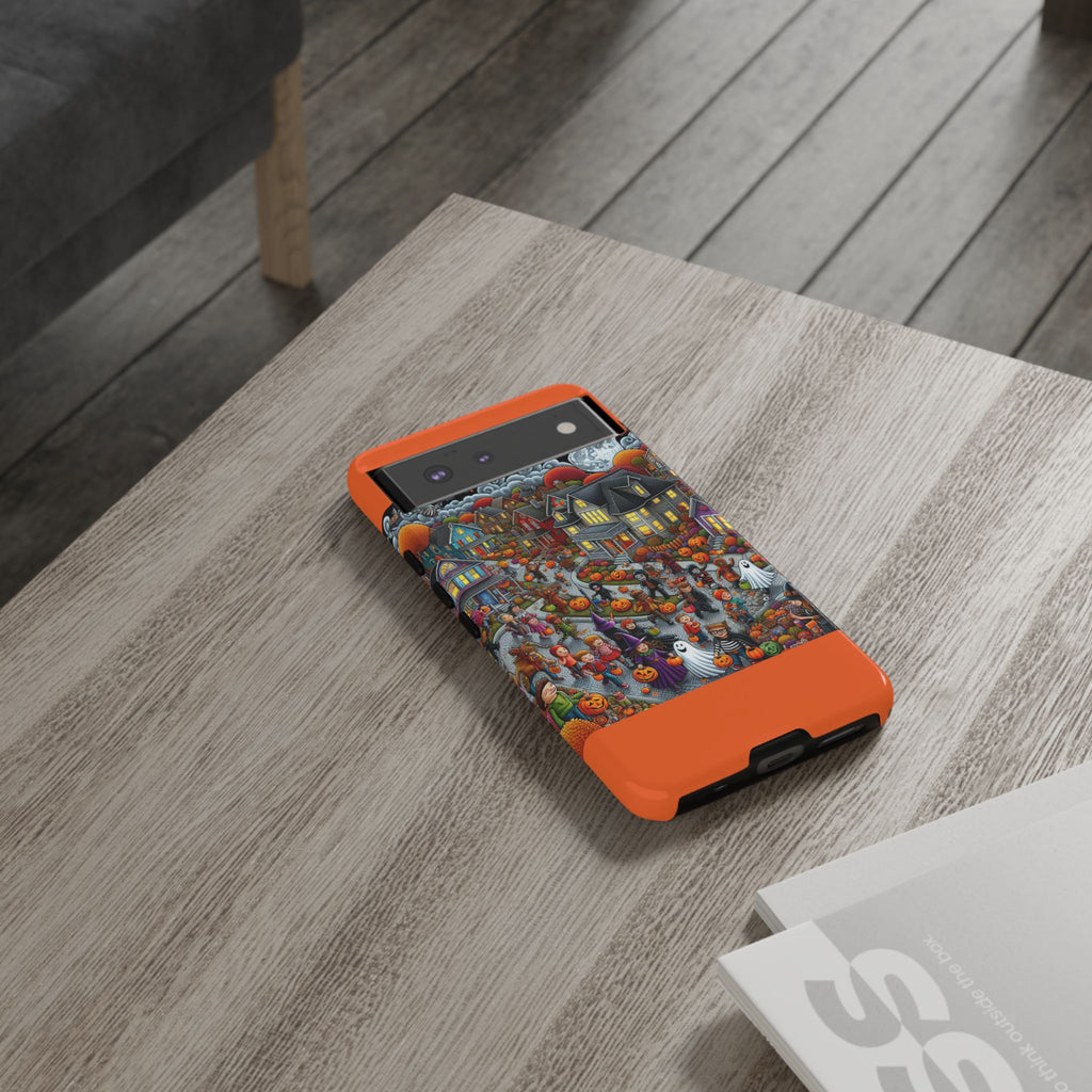 Halloween Phone Case, Tough Cases for Spooky Season, Fall Decor, Trick or Treat, Pumpkin Lovers, Ghost Design