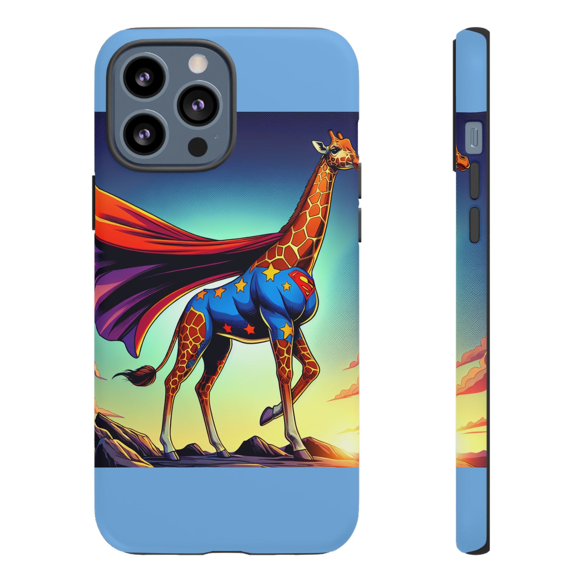 Superhero Giraffe Phone Case | Tough Cases, Unique Gifts, Animal Lover Accessories, Fun Tech Protectors, Cute Phone Covers, Birthday Gift