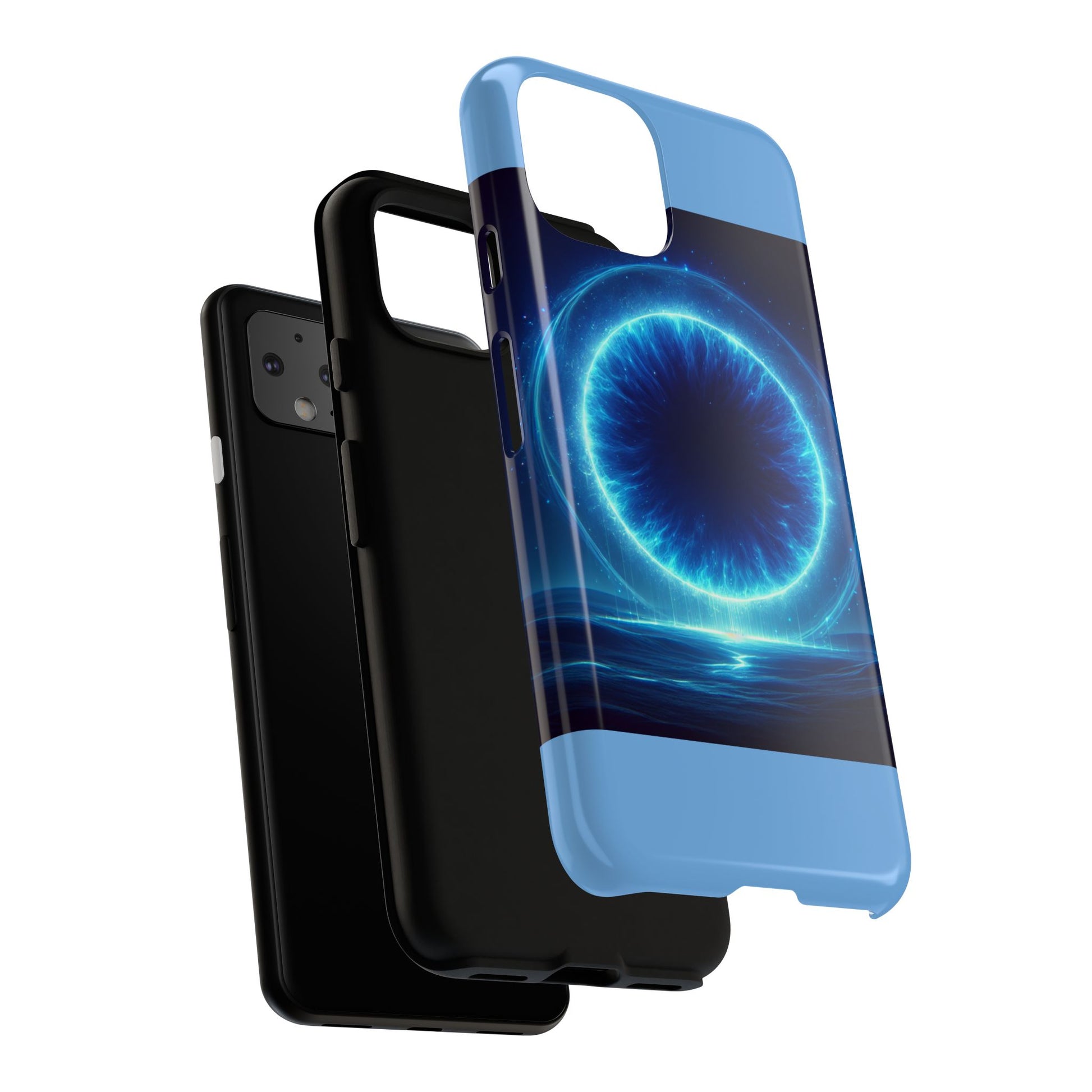 Blue Galaxy Phone Case, Tough Phone Cover, Cosmic Protection Case, Space Design, Gift for Space Lovers