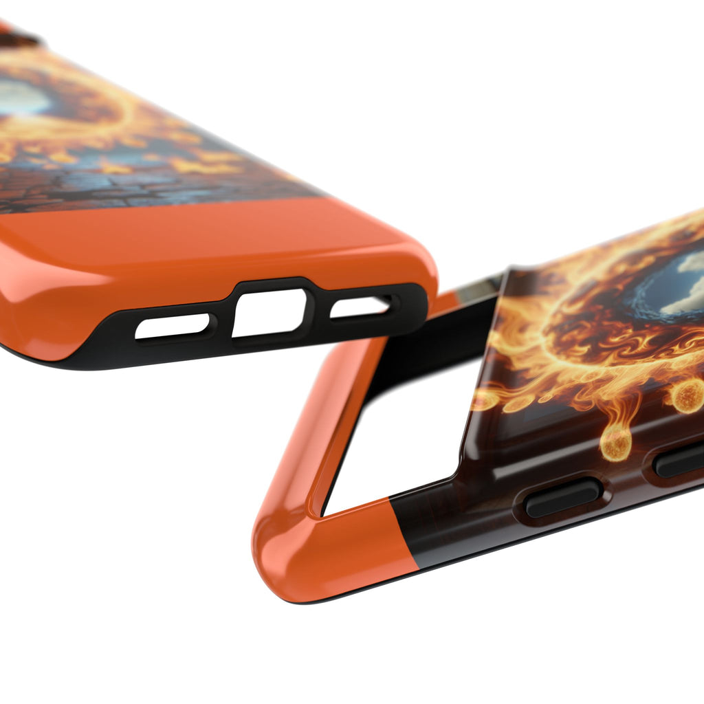 Vibrant Phone Case, Tough Cases for Gamers, Fire Element Phone Cover, Unique Protector, Game Lover Gifts