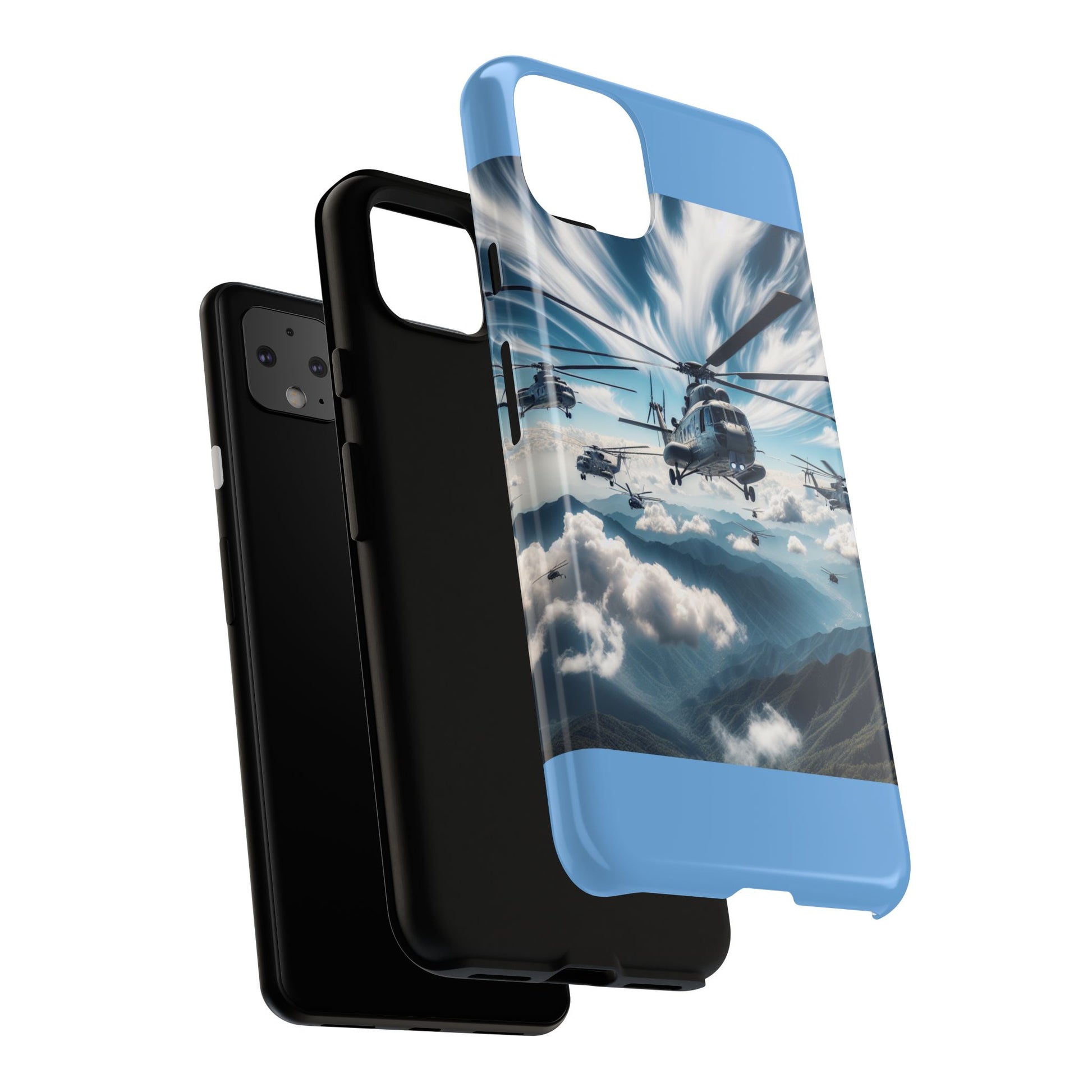 Tough Cases - Helicopter Design Phone Case, Military Style Cover, Unique Gift for Aviation Lovers, Durable Phone Protector, Hobbyist [...]