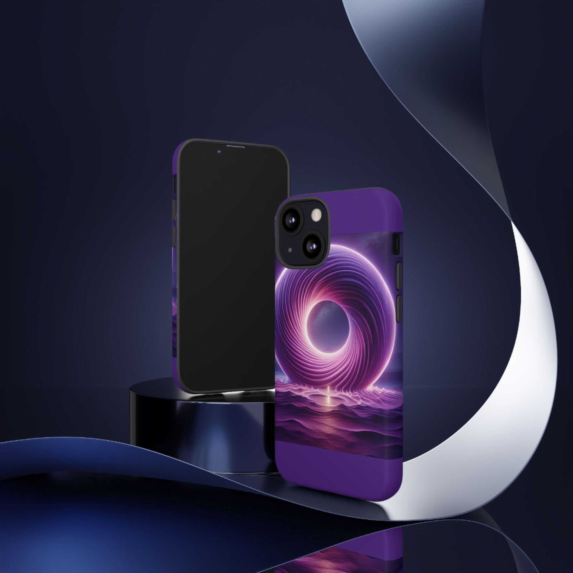 Colorful Phone Case with Swirling Design, Tough Phone Cover, Cosmic Phone Protector, Unique Gift for Tech Lovers, Stylish Smartphone Shell