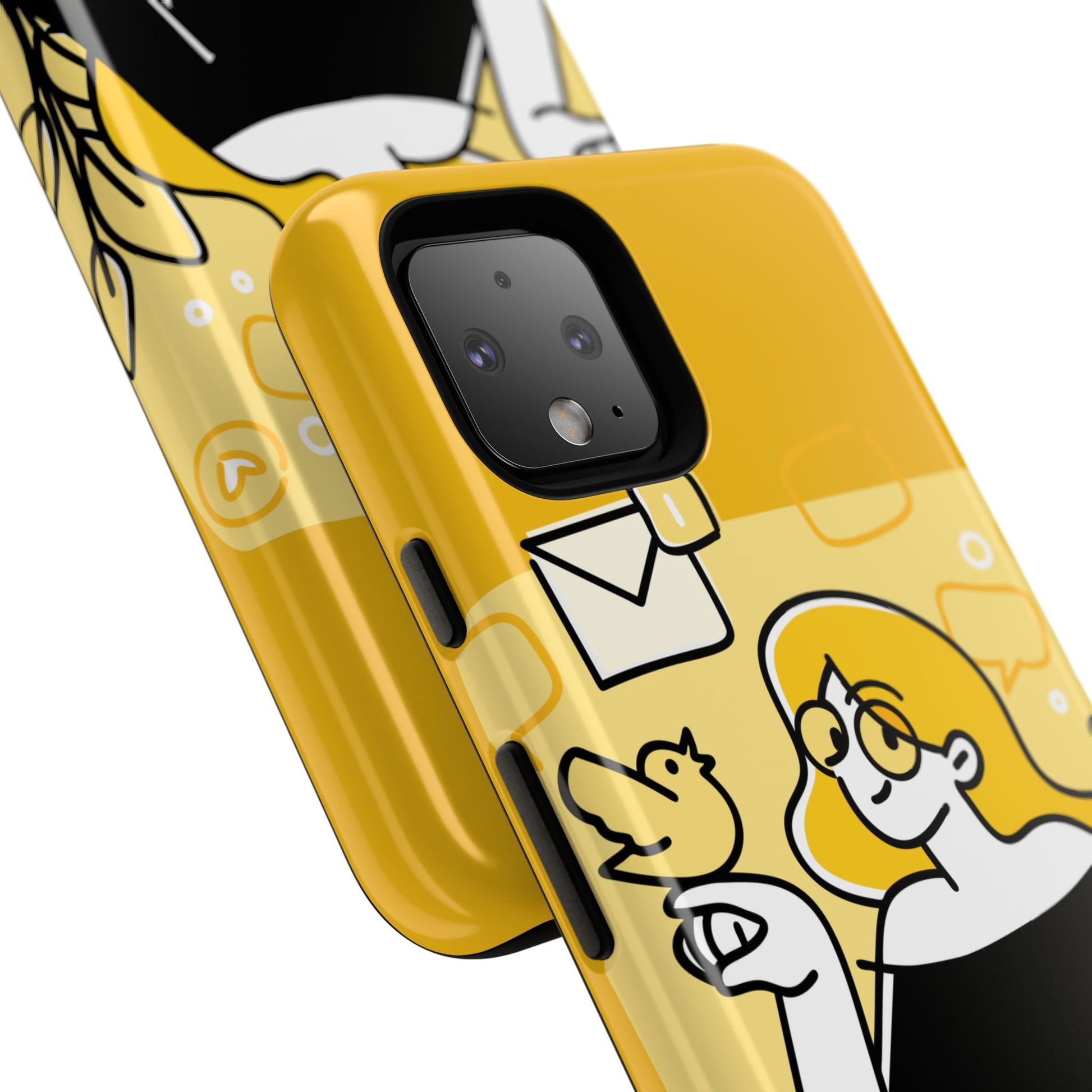 Chic Phone Case with Playful Design, Smartphone Cover, Unique Gift, Trendy Accessory, Eco-Friendly Case
