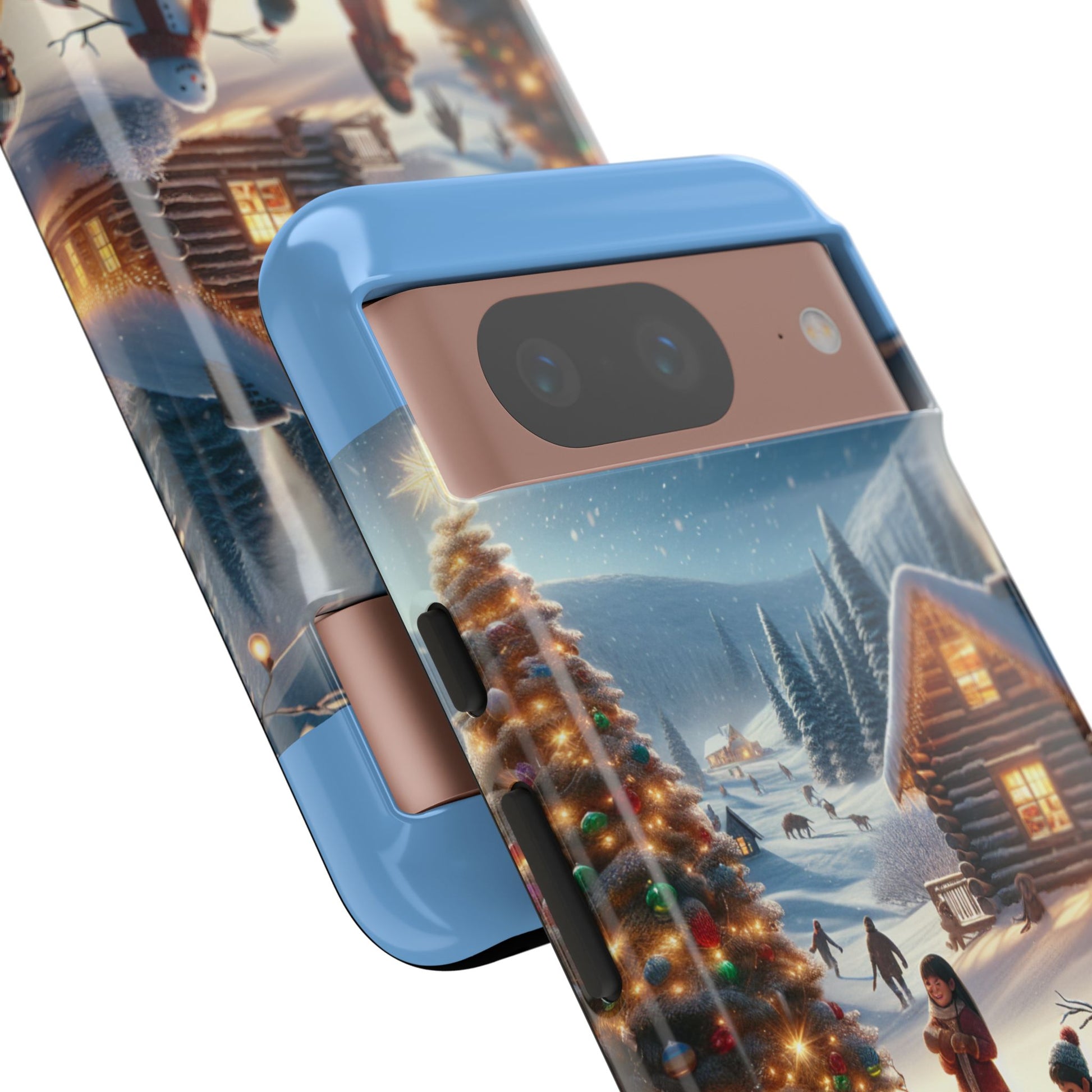 Winter Wonderland Phone Case, Holiday Gift for Him/Her, Cute Christmas Phone Cover, Unique Winter Scene Case, Festive Tech Accessories