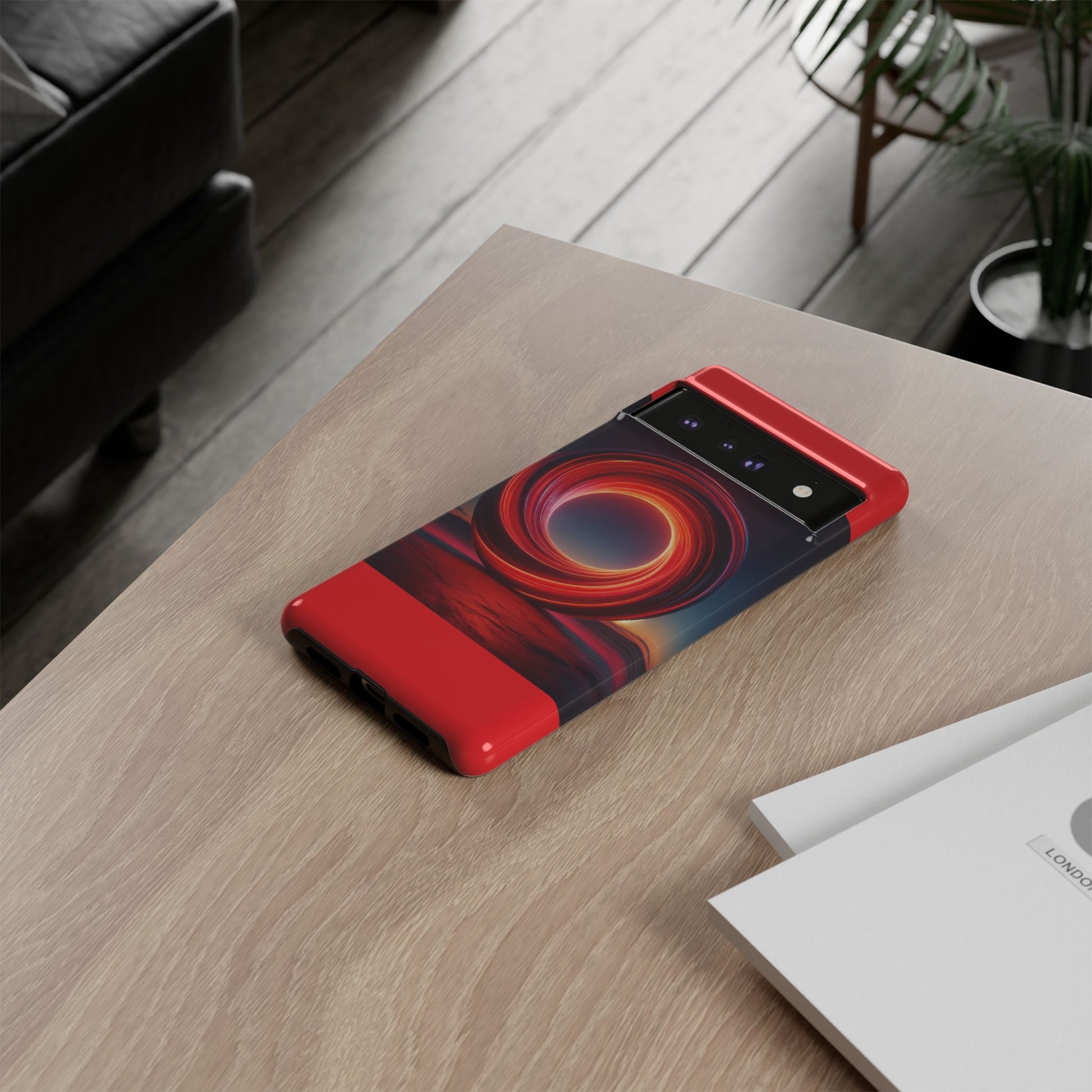 Vibrant Phone Case with Abstract Design, Tough Cases for Tech Lovers, Sleek Protection, Gift for Friends, Customizable Mobile Accessory
