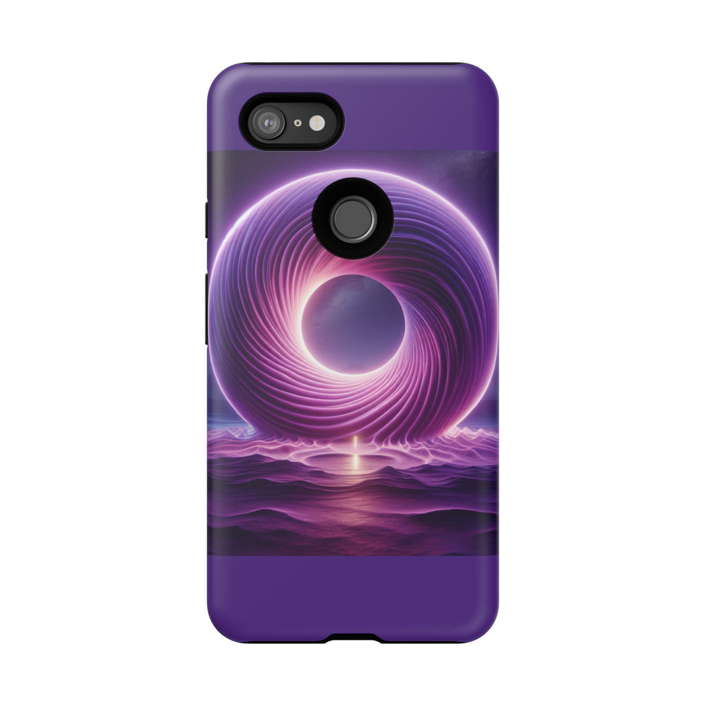 Colorful Phone Case with Swirling Design, Tough Phone Cover, Cosmic Phone Protector, Unique Gift for Tech Lovers, Stylish Smartphone Shell