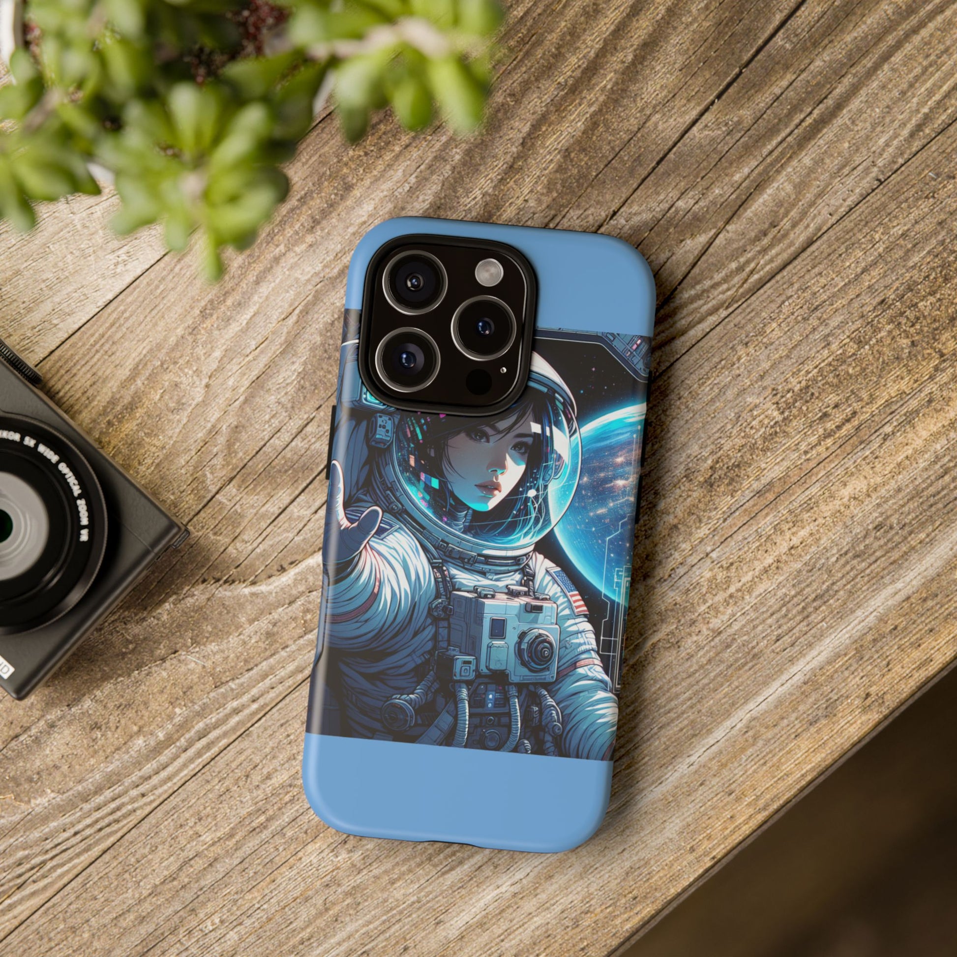Astronaut Phone Case, Space-Themed Tough Case, Unique Gift for Science Lovers, Trendy Protection for Smartphones, Cool Tech Accessories