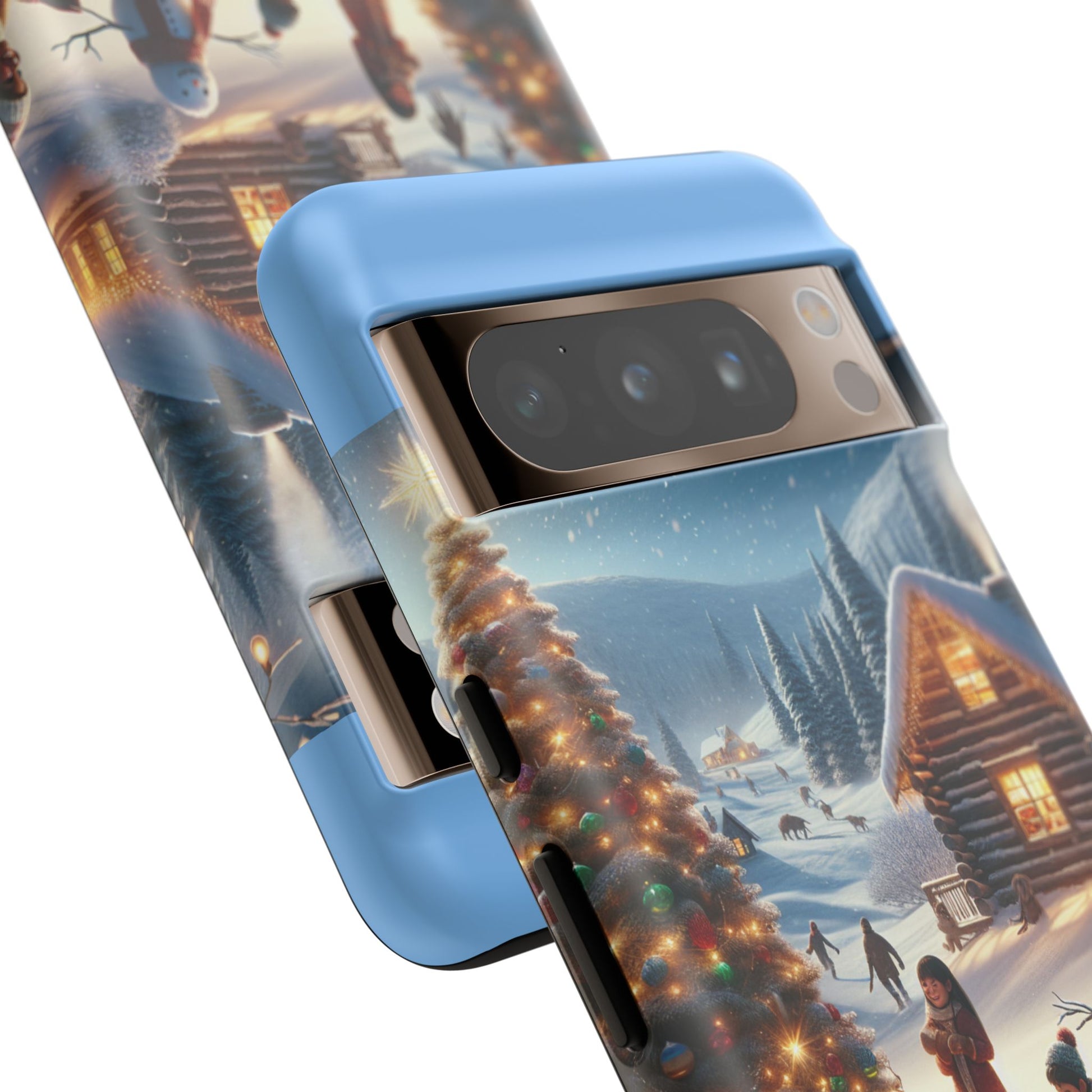 Winter Wonderland Phone Case, Holiday Gift for Him/Her, Cute Christmas Phone Cover, Unique Winter Scene Case, Festive Tech Accessories
