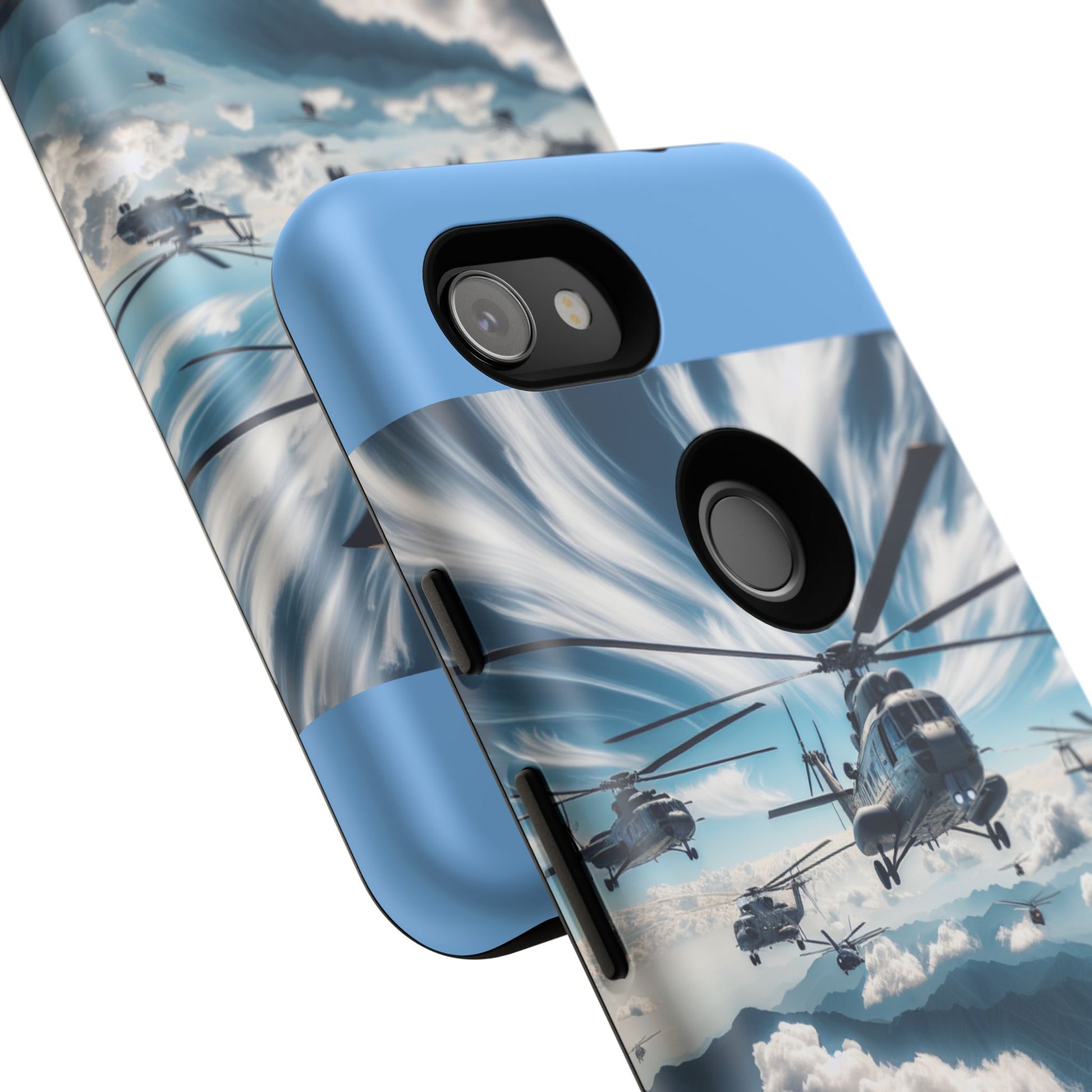 Tough Cases - Helicopter Design Phone Case, Military Style Cover, Unique Gift for Aviation Lovers, Durable Phone Protector, Hobbyist [...]