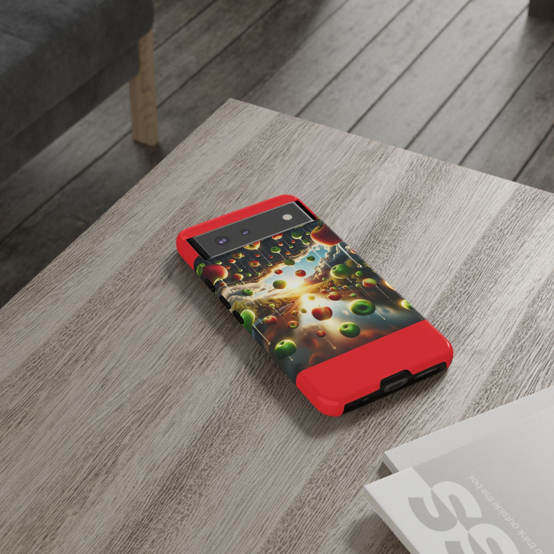 Vibrant Phone Case with Artistic Apple Design, Unique Gift for Art Lovers, Trendy Accessory for Any Occasion, Stylish Smartphone Cover
