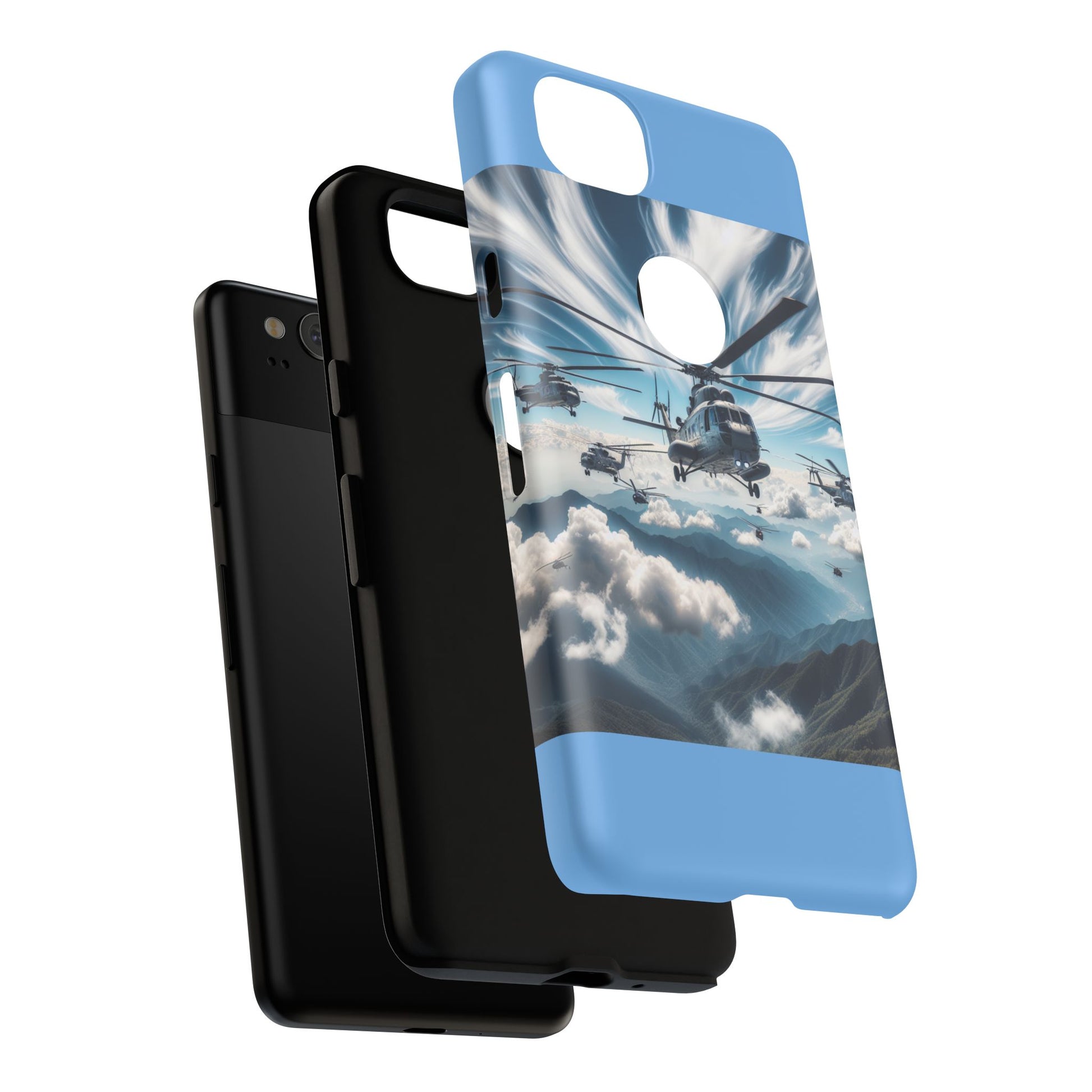 Tough Cases - Helicopter Design Phone Case, Military Style Cover, Unique Gift for Aviation Lovers, Durable Phone Protector, Hobbyist [...]