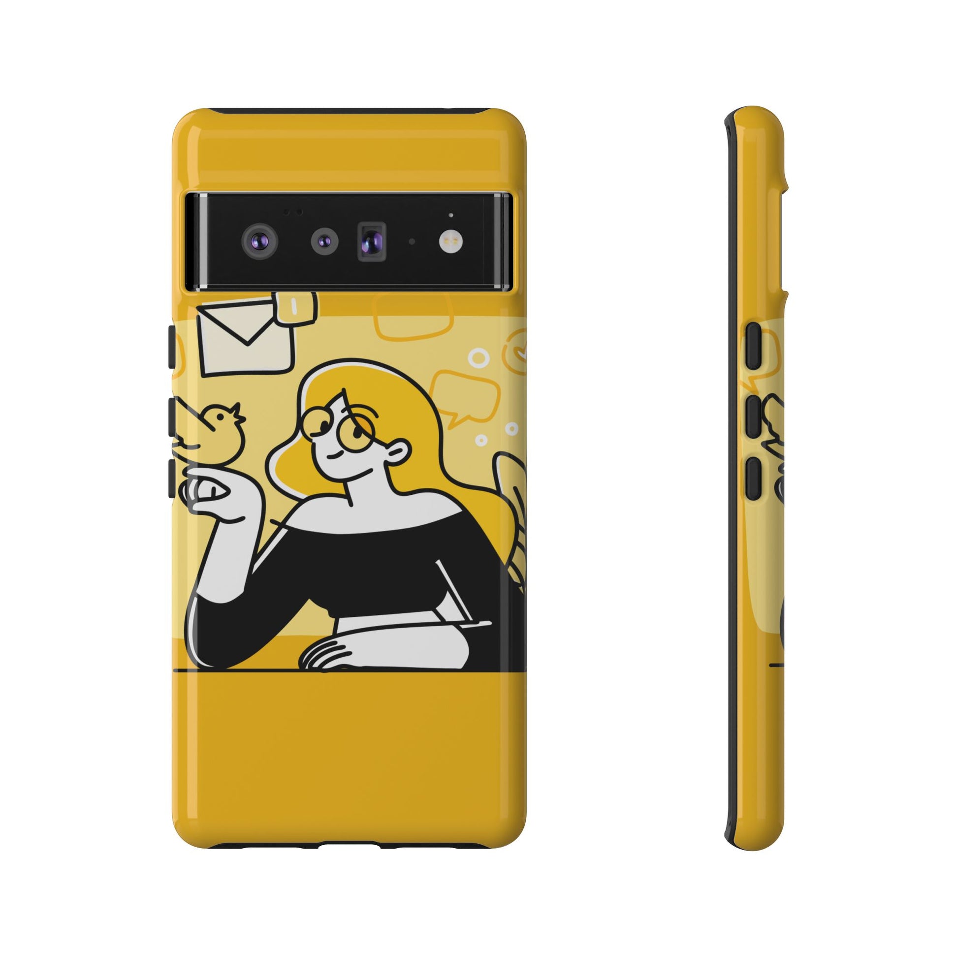 Chic Phone Case with Playful Design, Smartphone Cover, Unique Gift, Trendy Accessory, Eco-Friendly Case
