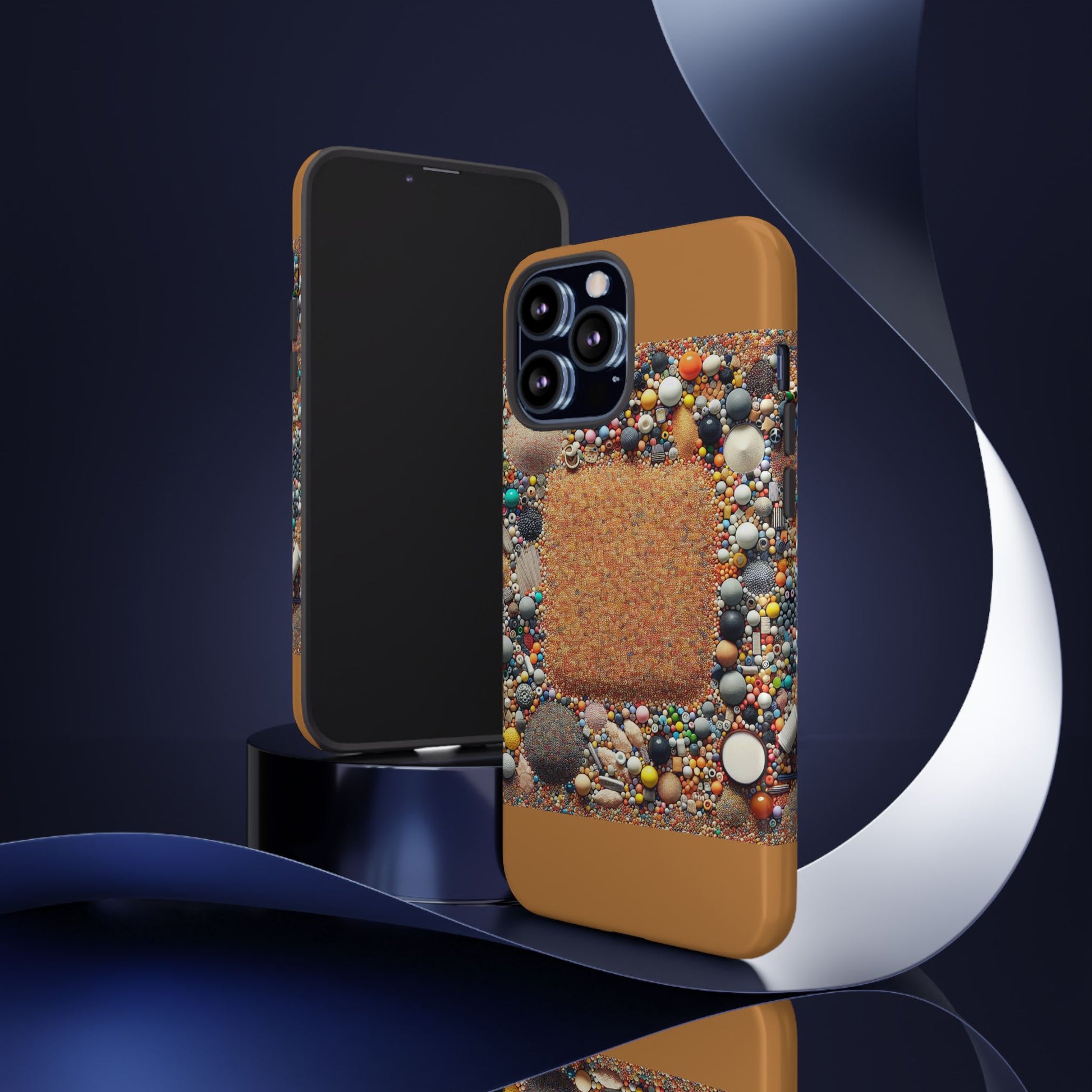 Colorful Phone Case with Unique Texture, Tough Case, Phone Accessory, Trendy Design, Gift for Tech Lovers, Durable Protection