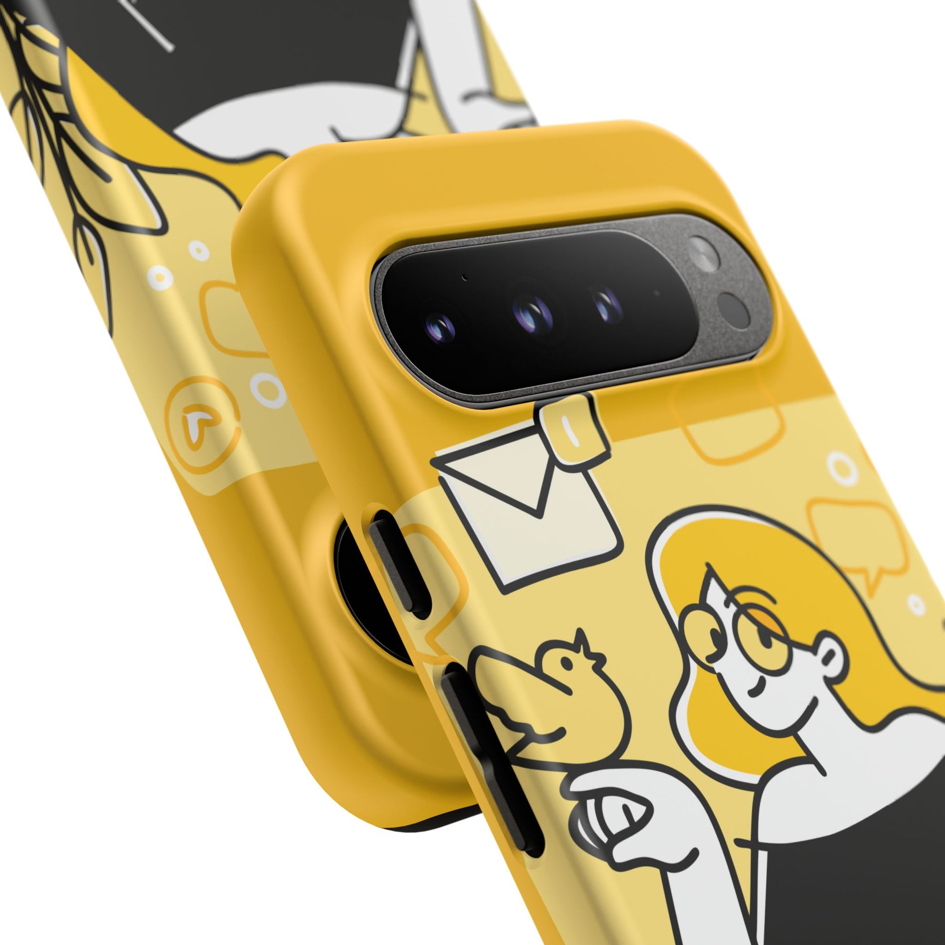 Chic Phone Case with Playful Design, Smartphone Cover, Unique Gift, Trendy Accessory, Eco-Friendly Case