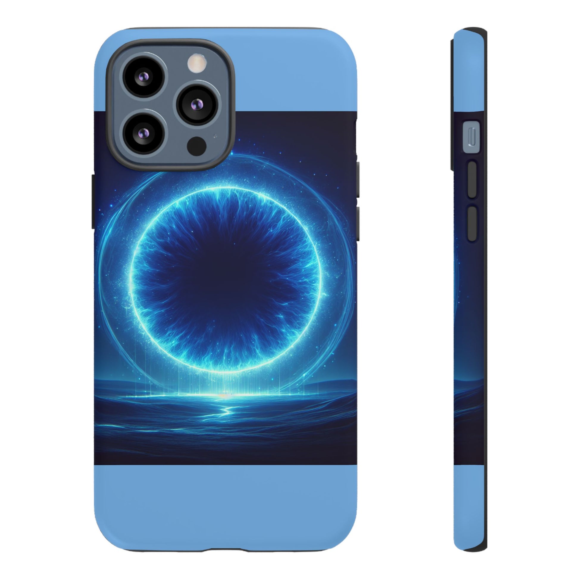 Blue Galaxy Phone Case, Tough Phone Cover, Cosmic Protection Case, Space Design, Gift for Space Lovers