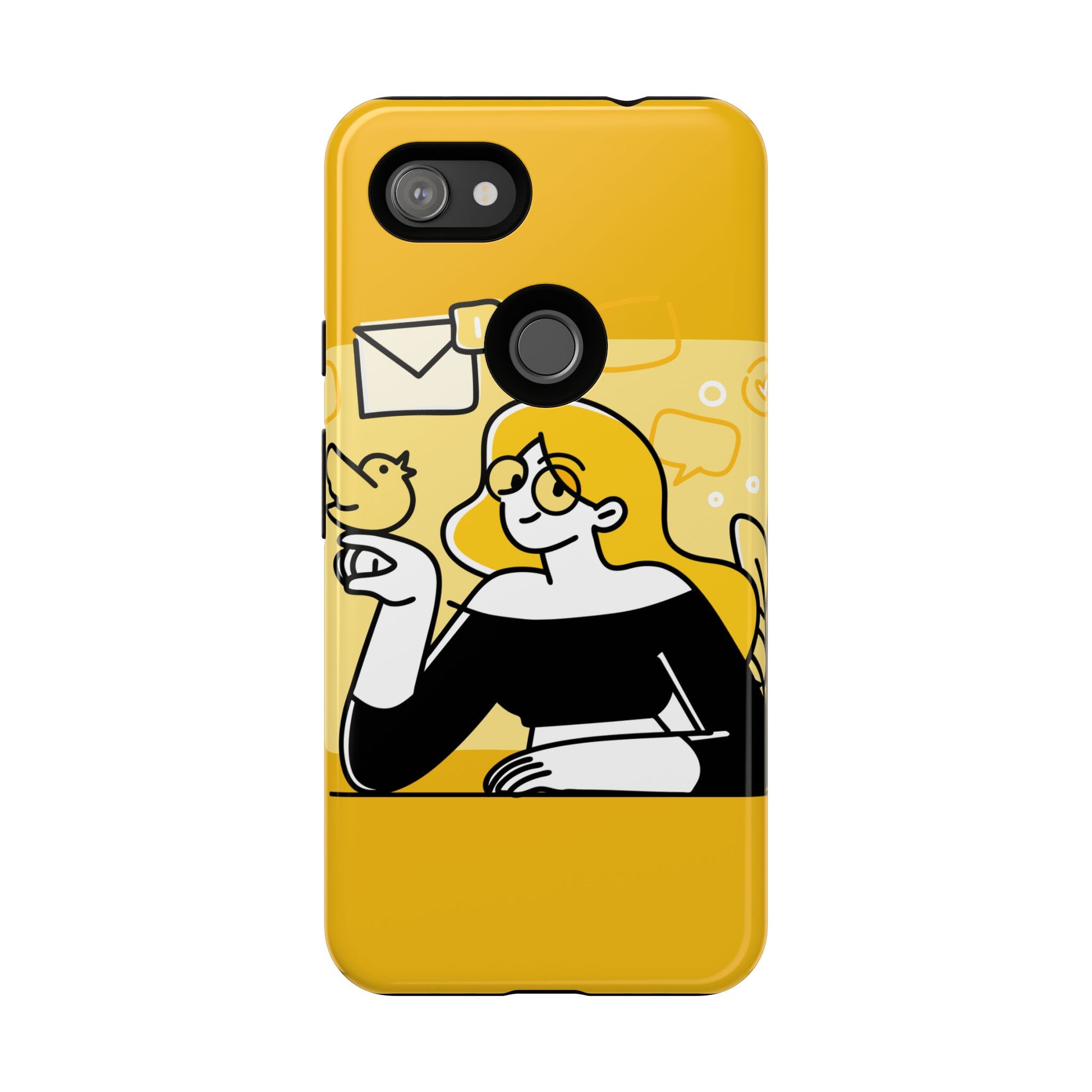 Chic Phone Case with Playful Design, Smartphone Cover, Unique Gift, Trendy Accessory, Eco-Friendly Case