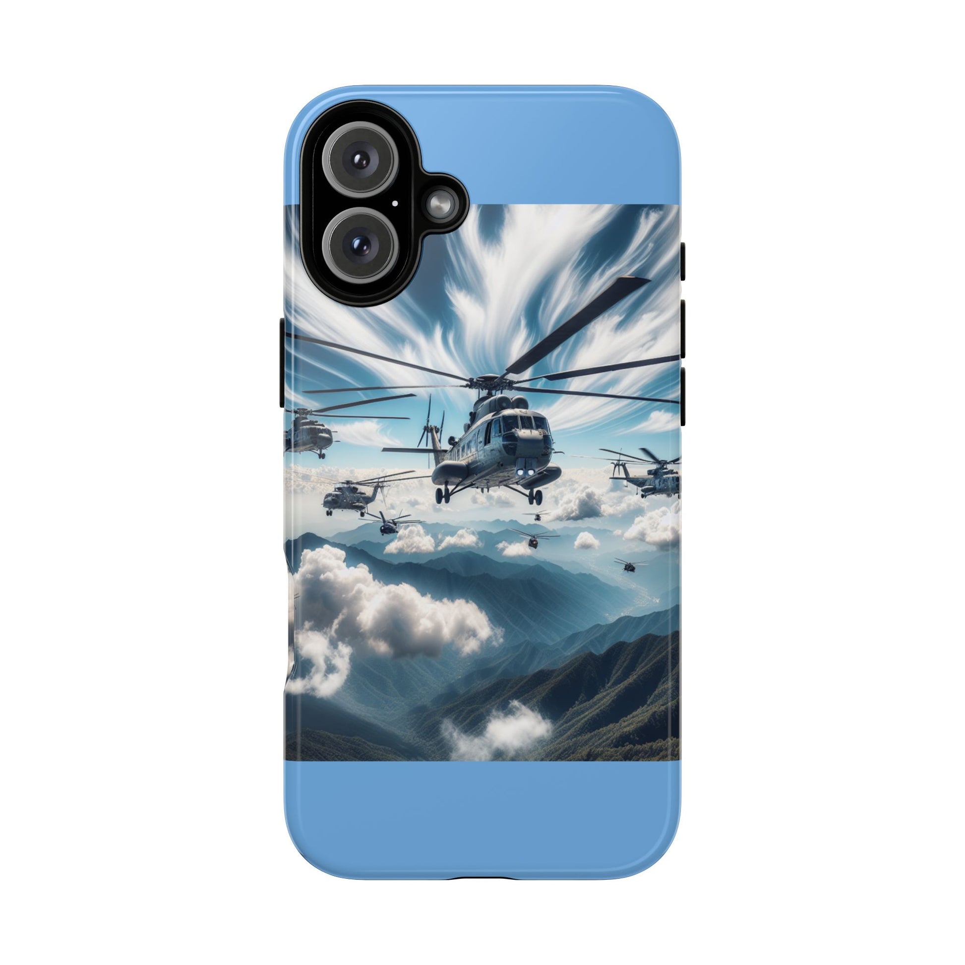 Tough Cases - Helicopter Design Phone Case, Military Style Cover, Unique Gift for Aviation Lovers, Durable Phone Protector, Hobbyist [...]