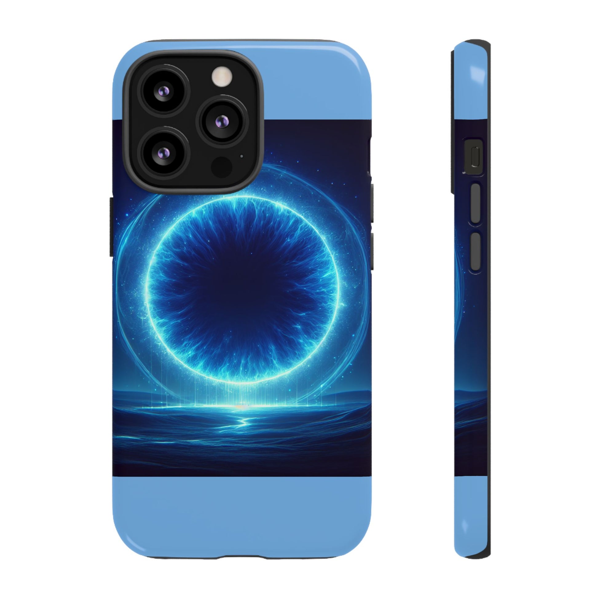 Blue Galaxy Phone Case, Tough Phone Cover, Cosmic Protection Case, Space Design, Gift for Space Lovers