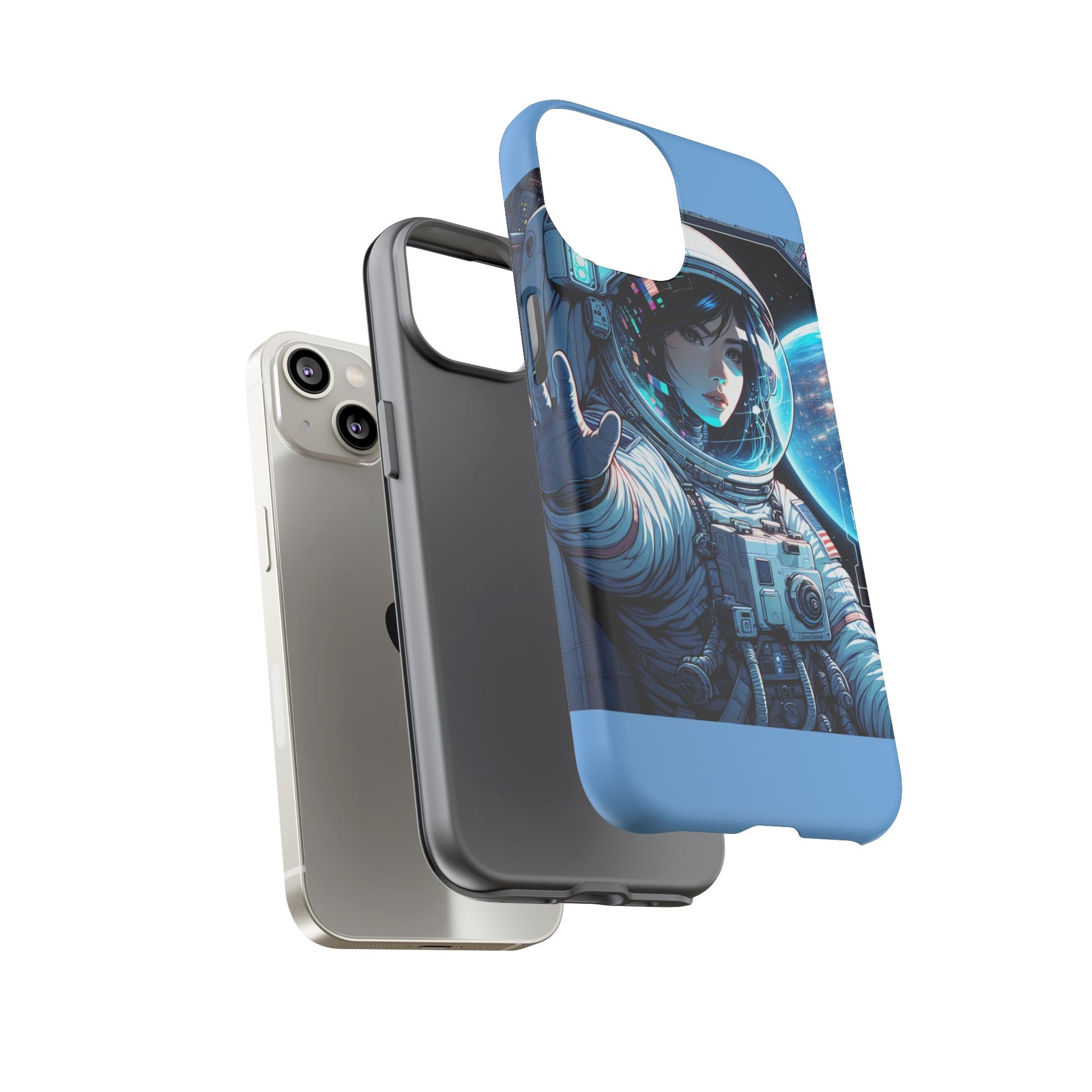 Astronaut Phone Case, Space-Themed Tough Case, Unique Gift for Science Lovers, Trendy Protection for Smartphones, Cool Tech Accessories