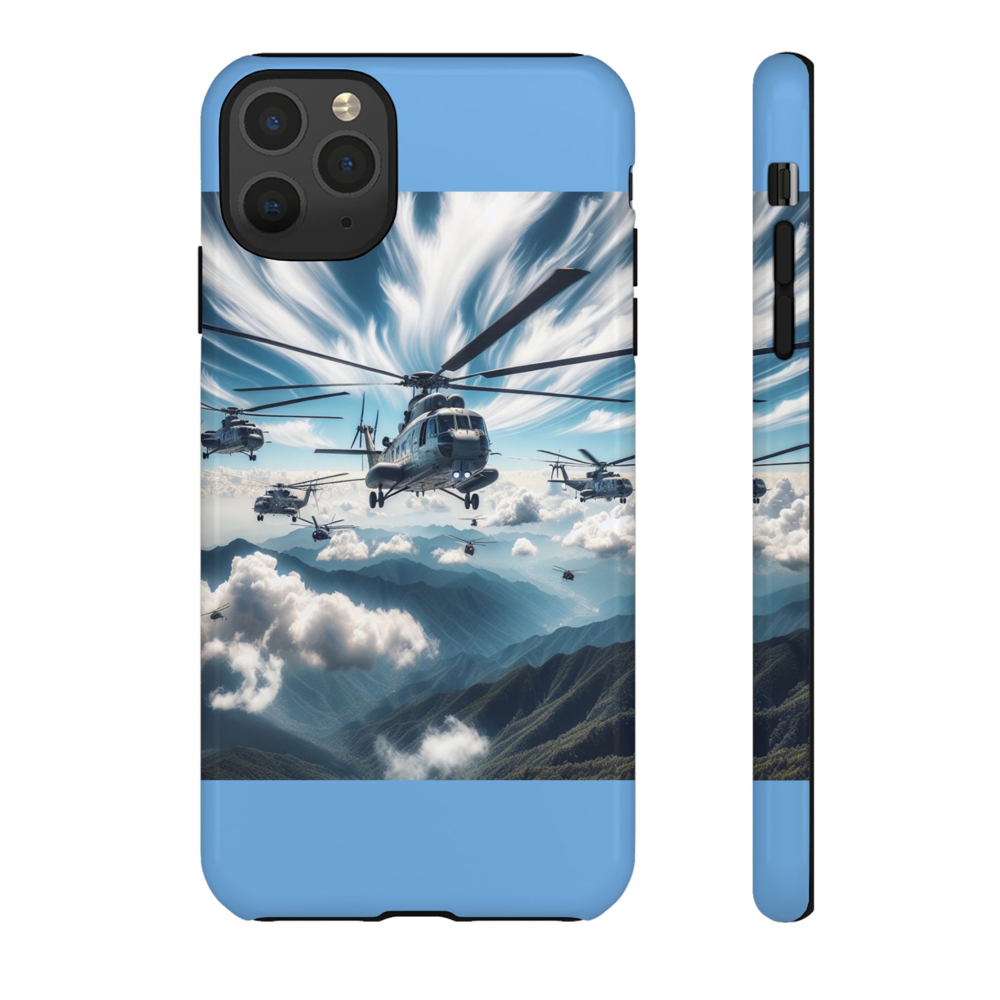 Tough Cases - Helicopter Design Phone Case, Military Style Cover, Unique Gift for Aviation Lovers, Durable Phone Protector, Hobbyist [...]