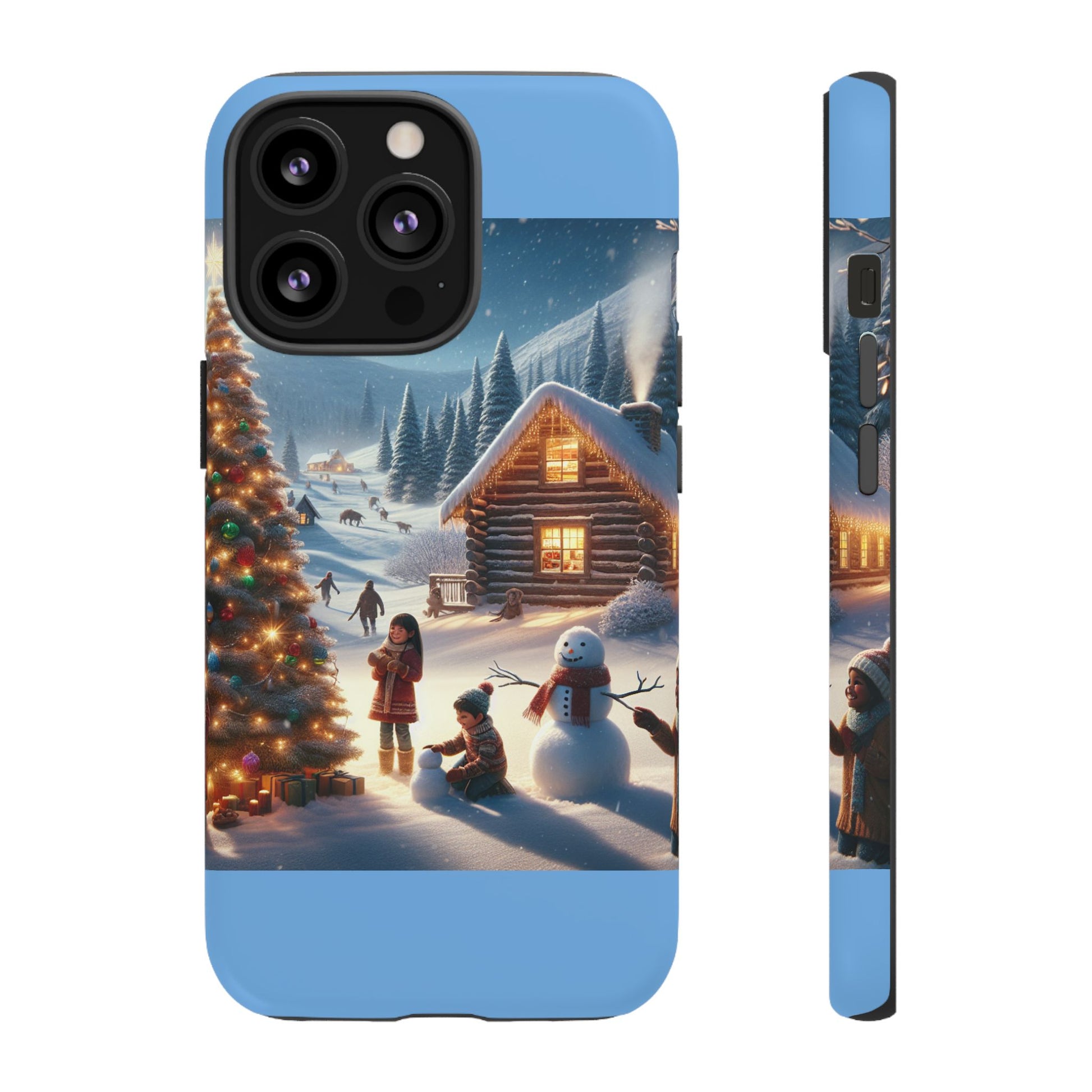 Winter Wonderland Phone Case, Holiday Gift for Him/Her, Cute Christmas Phone Cover, Unique Winter Scene Case, Festive Tech Accessories