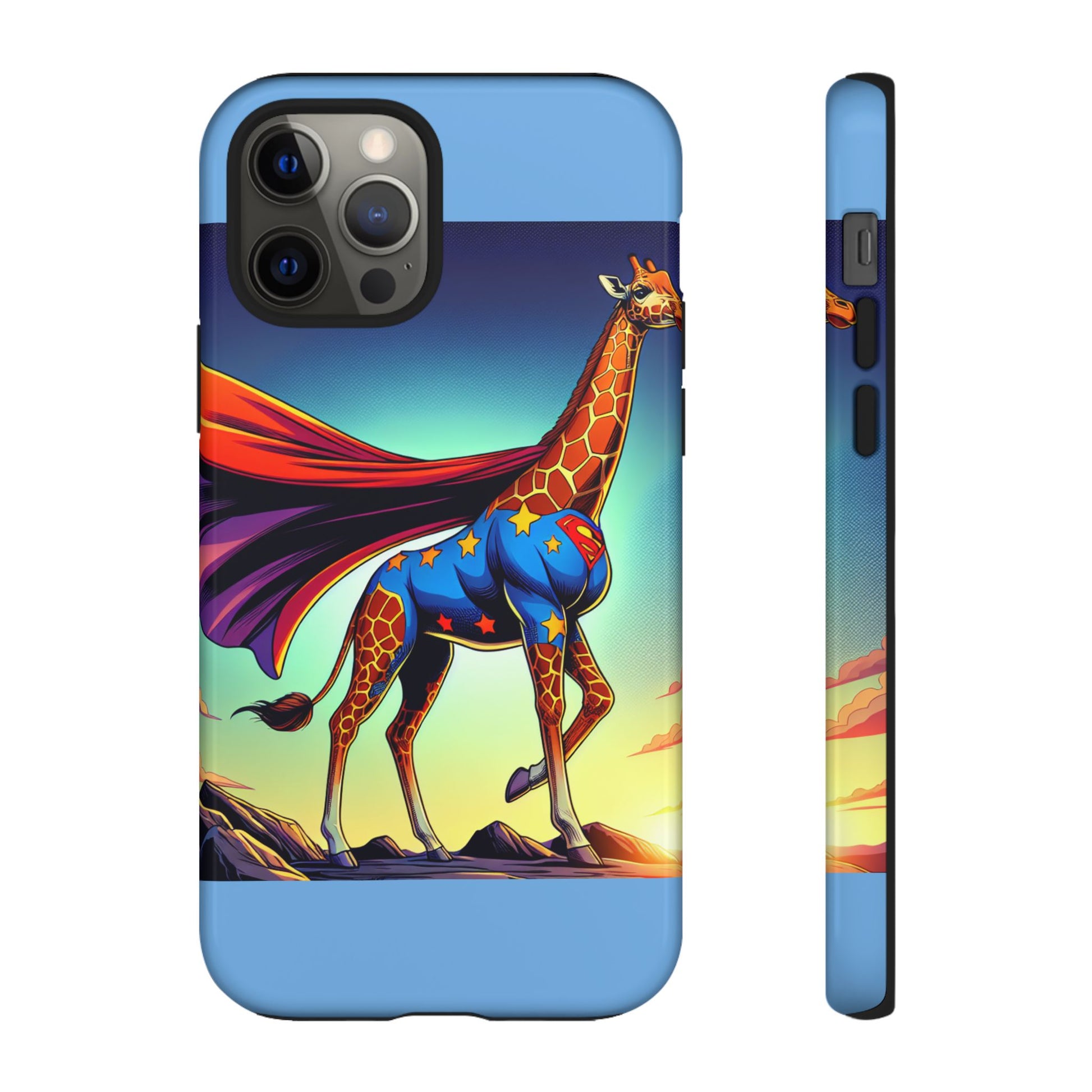 Superhero Giraffe Phone Case | Tough Cases, Unique Gifts, Animal Lover Accessories, Fun Tech Protectors, Cute Phone Covers, Birthday Gift