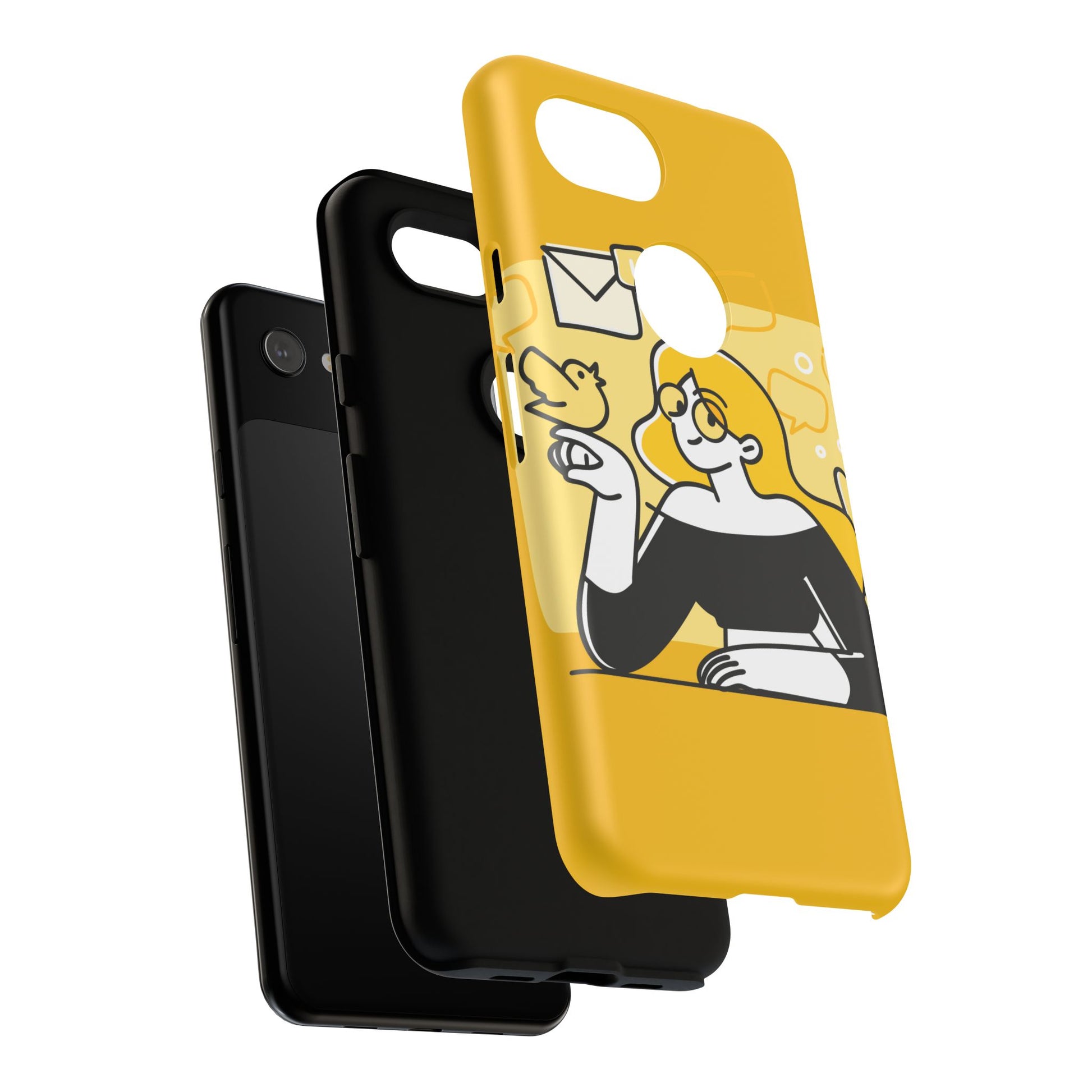 Chic Phone Case with Playful Design, Smartphone Cover, Unique Gift, Trendy Accessory, Eco-Friendly Case