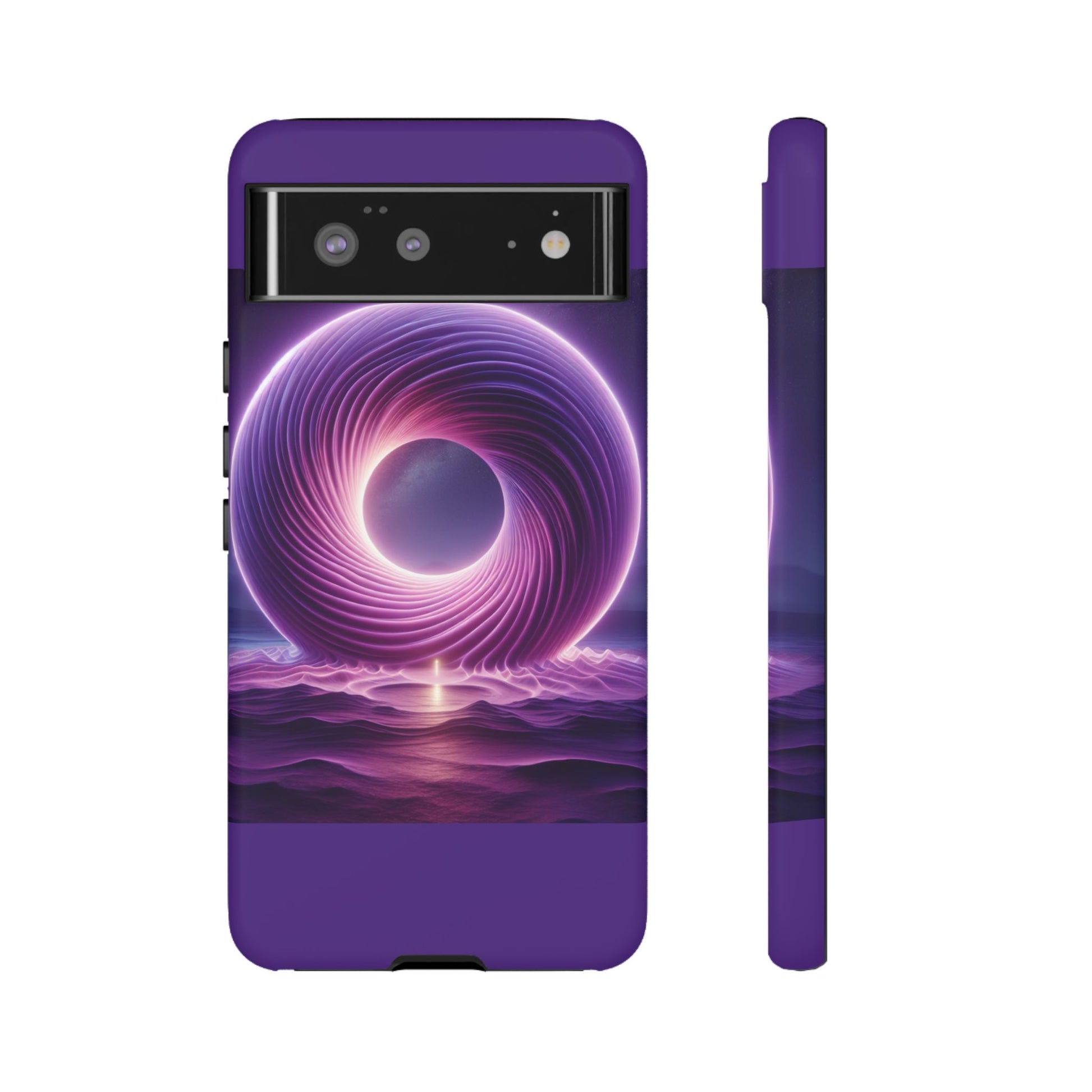 Colorful Phone Case with Swirling Design, Tough Phone Cover, Cosmic Phone Protector, Unique Gift for Tech Lovers, Stylish Smartphone Shell
