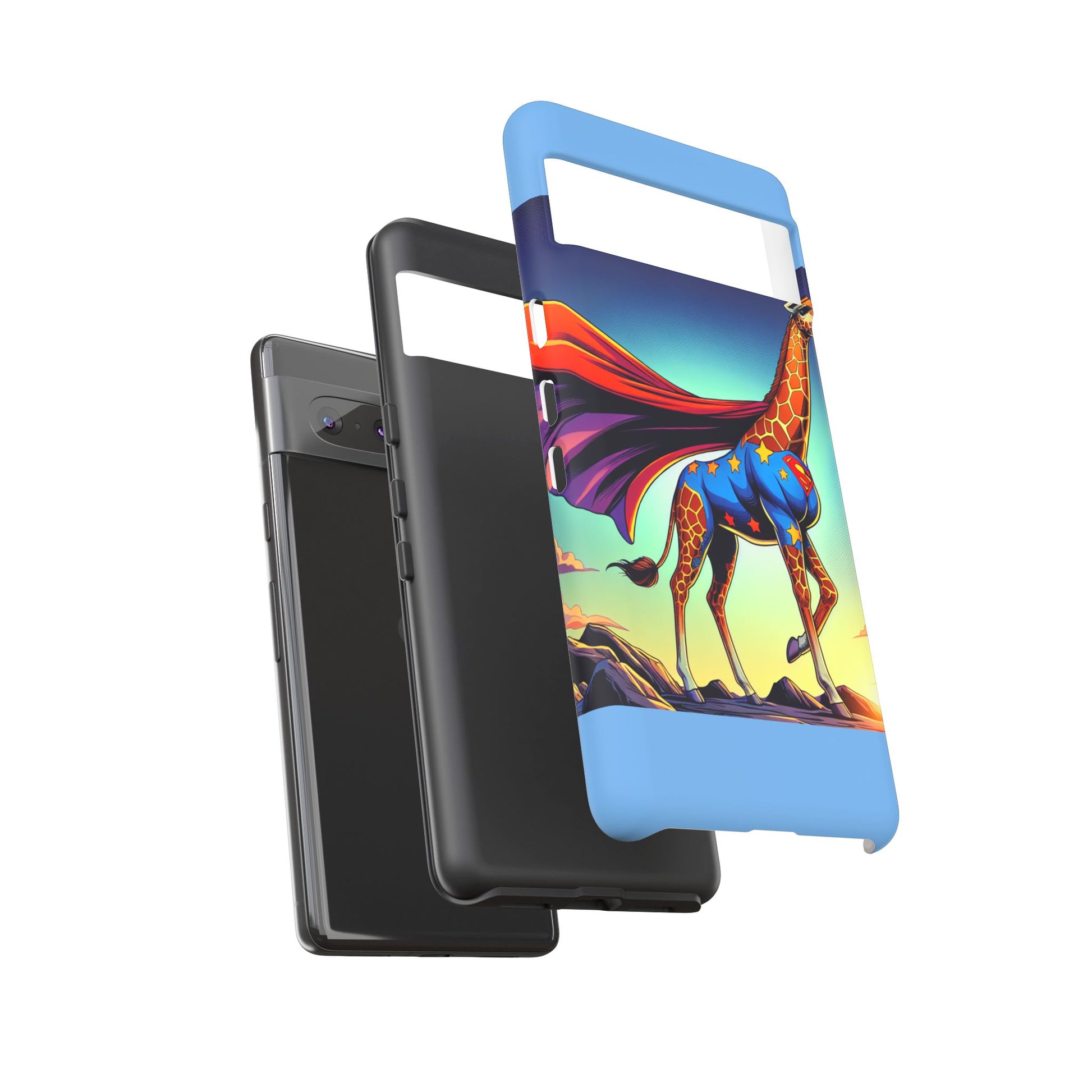 Superhero Giraffe Phone Case | Tough Cases, Unique Gifts, Animal Lover Accessories, Fun Tech Protectors, Cute Phone Covers, Birthday Gift